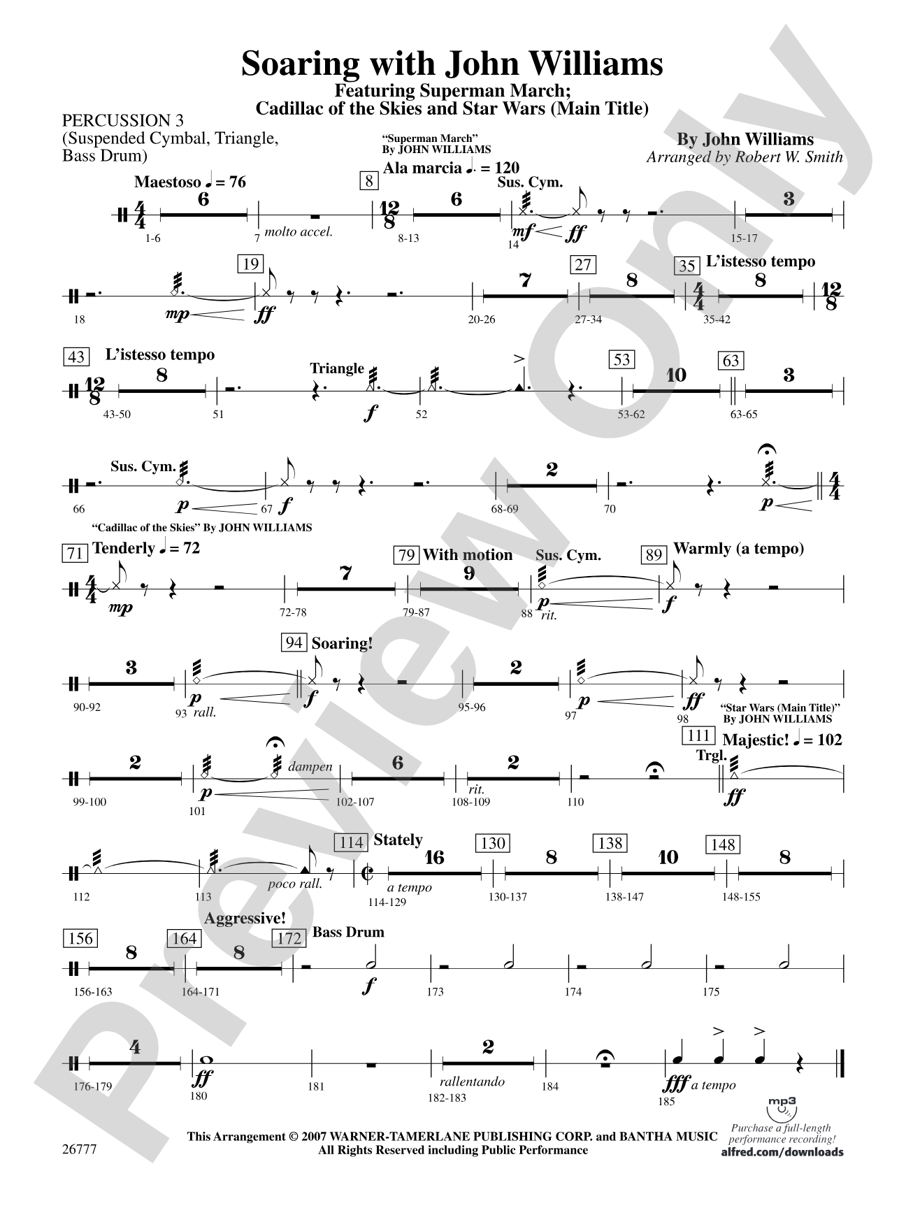 Soaring with John Williams: 3rd Percussion