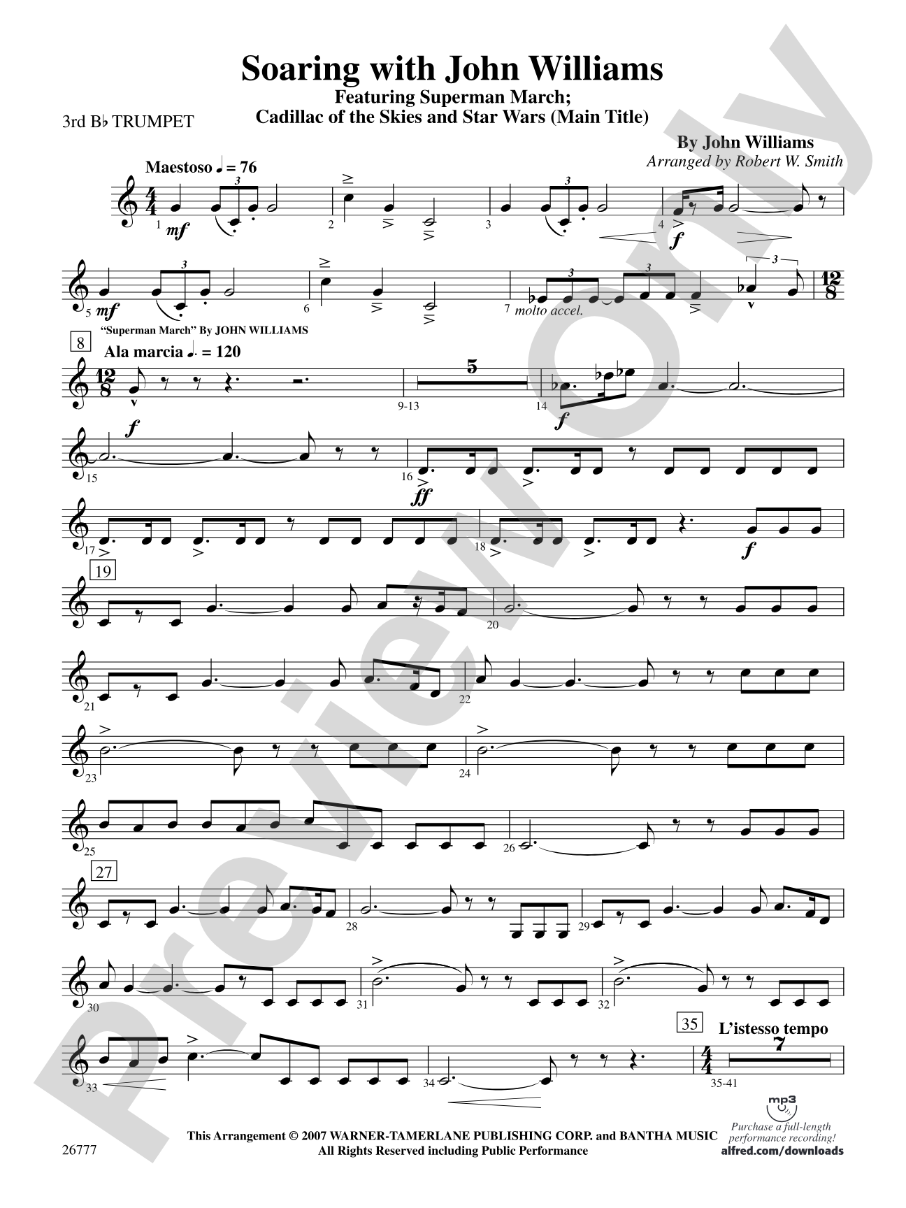 Soaring with John Williams: 3rd B-flat Trumpet