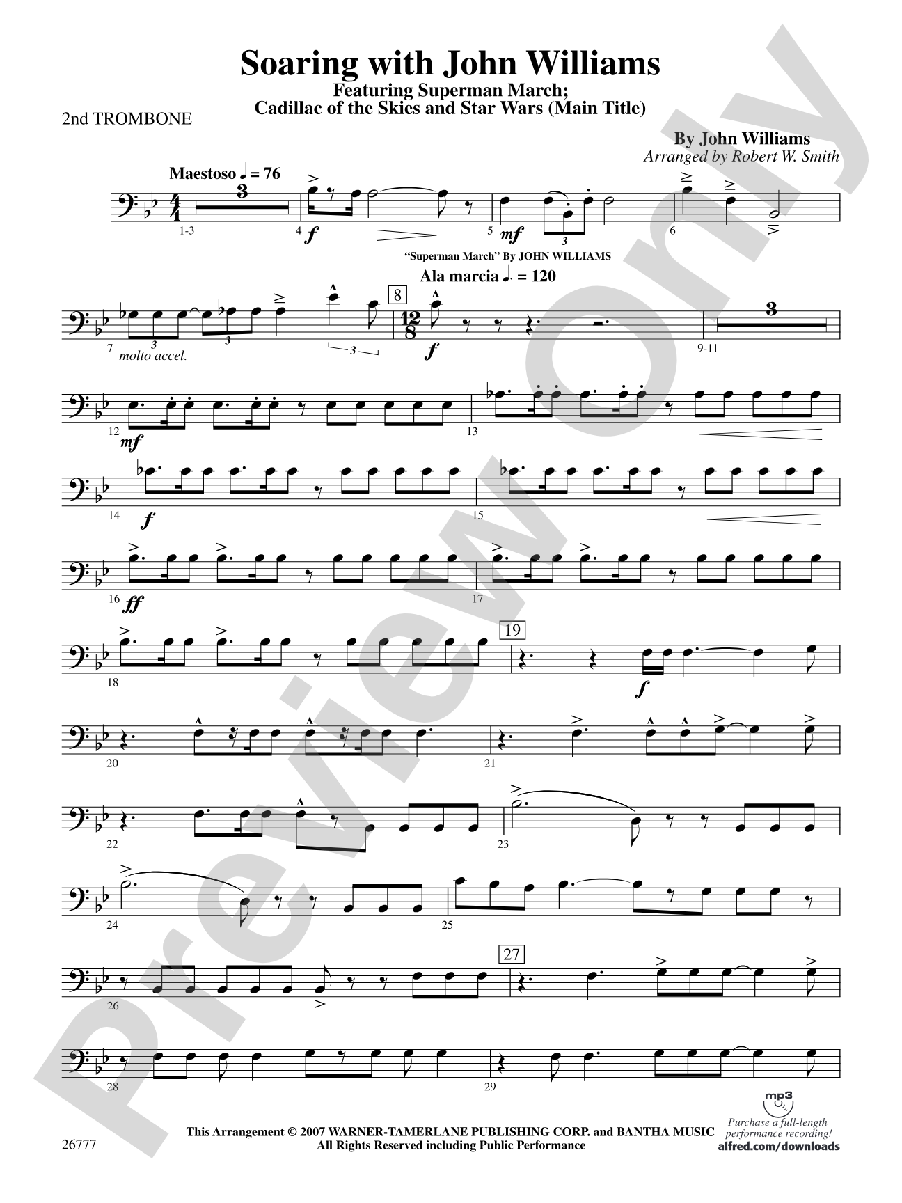 Soaring with John Williams: 2nd Trombone