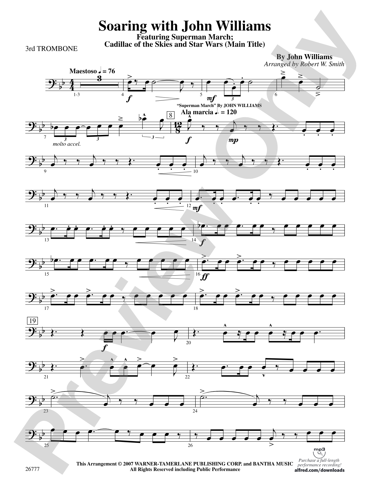 Soaring with John Williams: 3rd Trombone