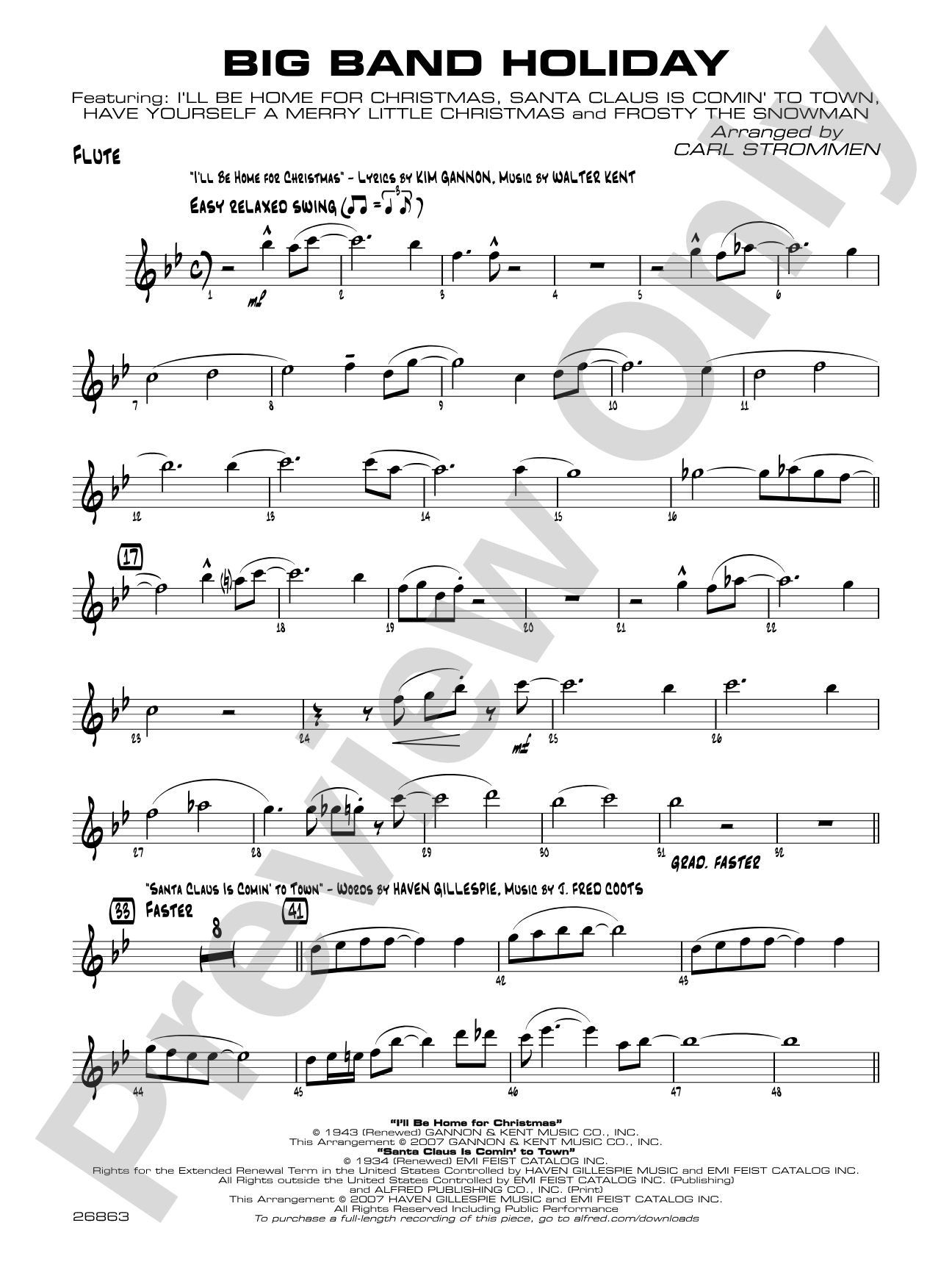 Big Band Holiday: Flute
