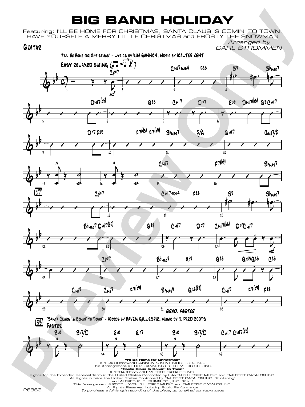 Big Band Holiday: Guitar