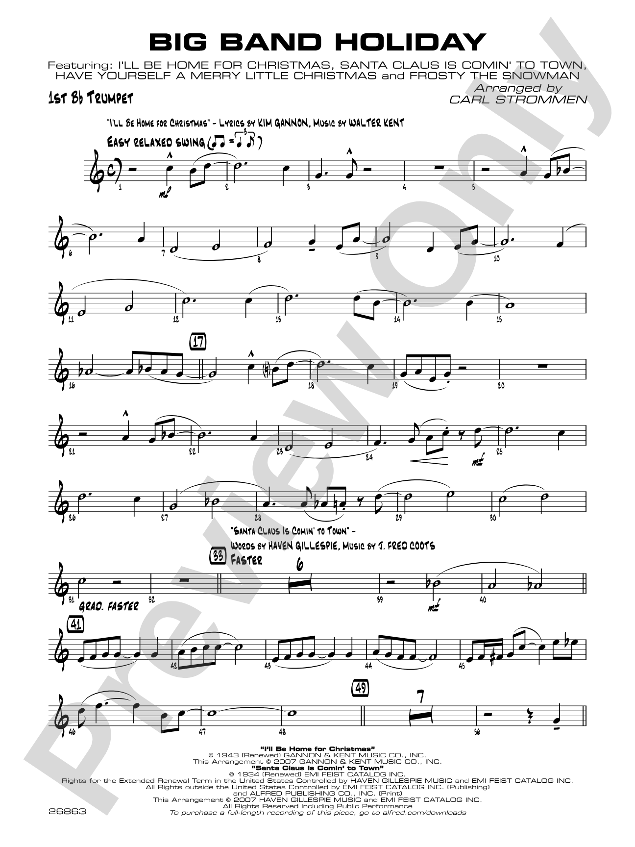 Big Band Holiday: 1st B-flat Trumpet