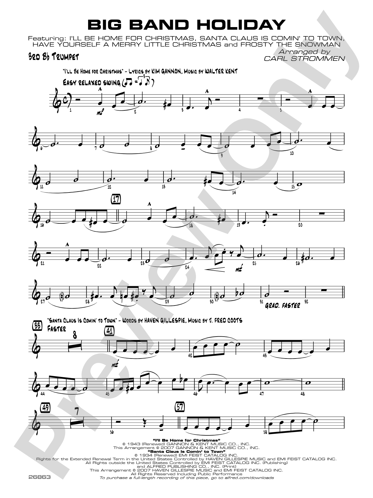 Big Band Holiday: 3rd B-flat Trumpet