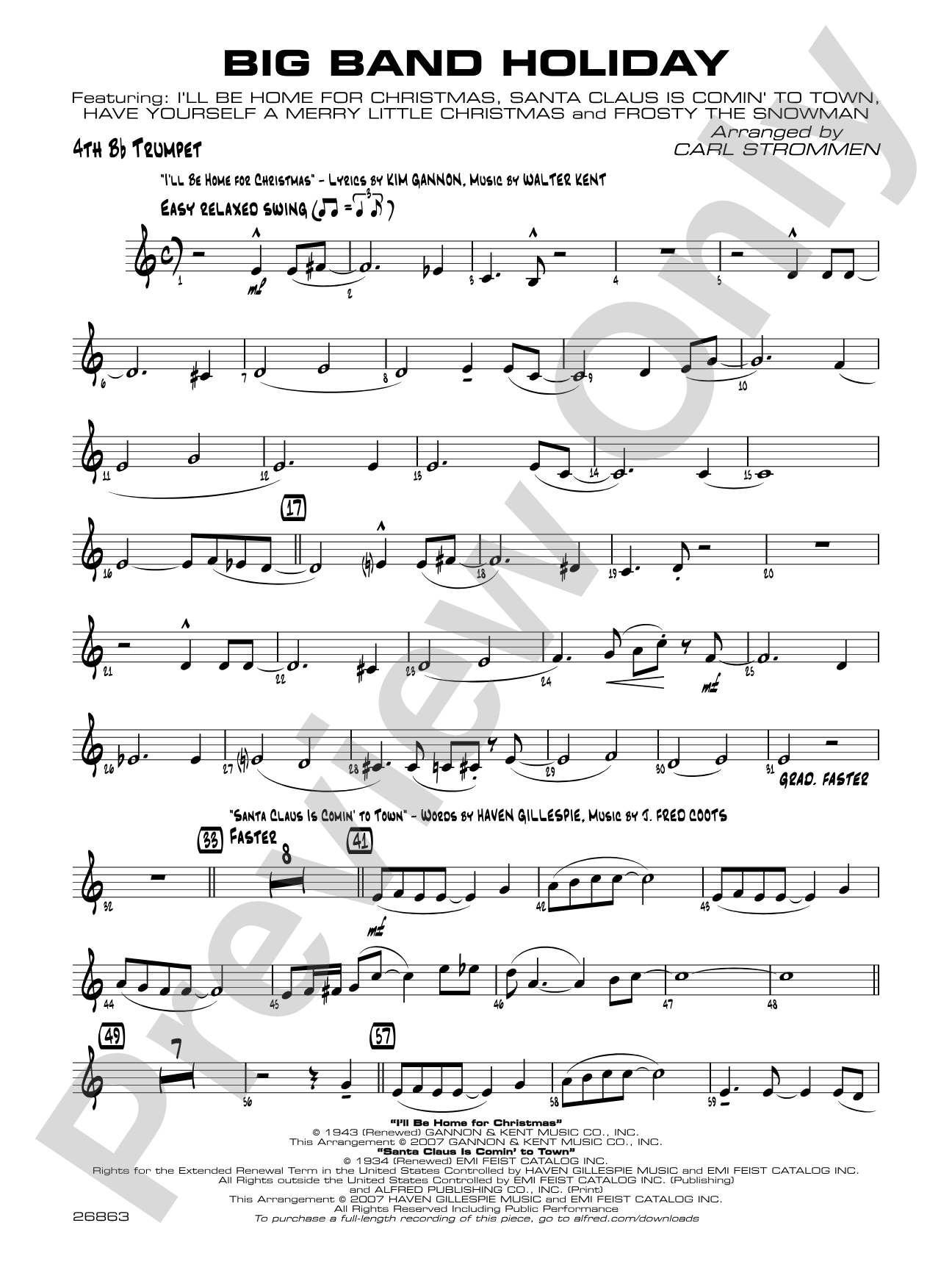 Big Band Holiday: 4th B-flat Trumpet