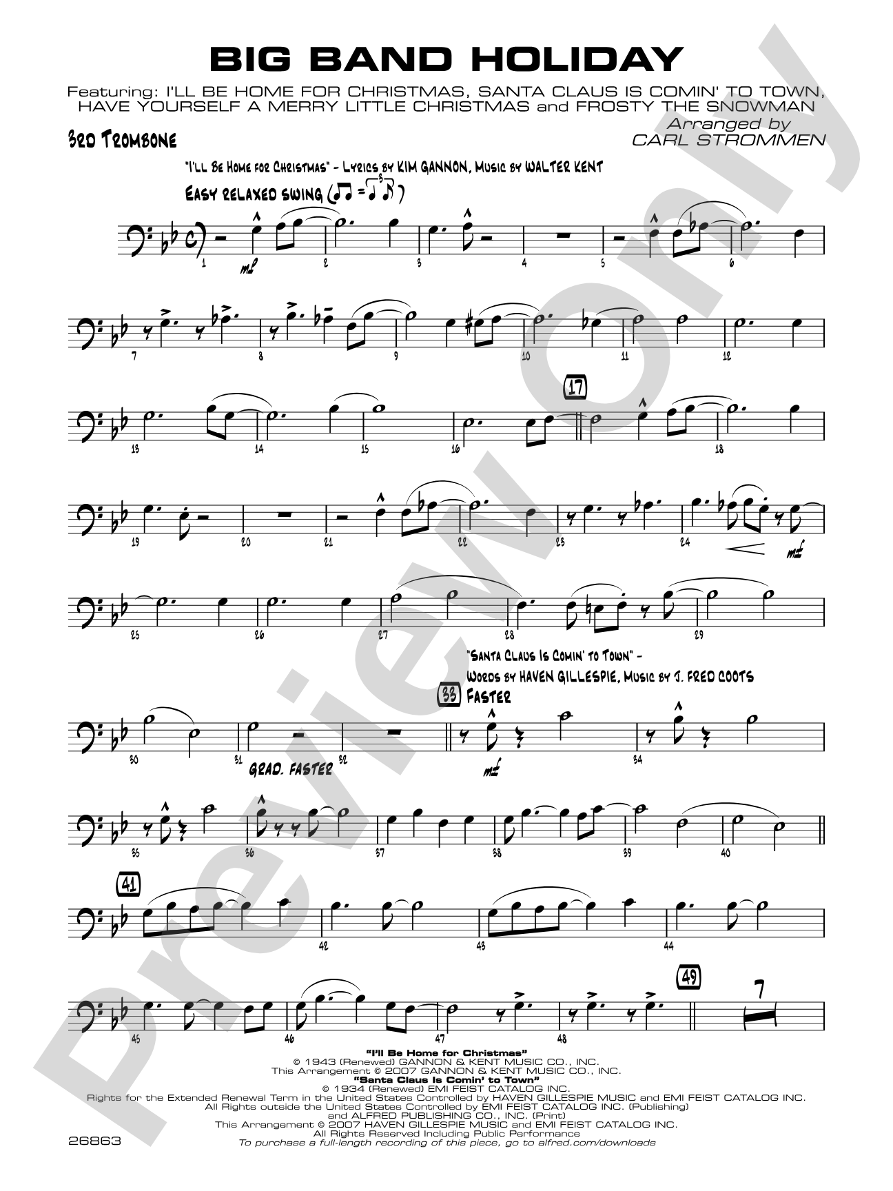 Big Band Holiday: 3rd Trombone