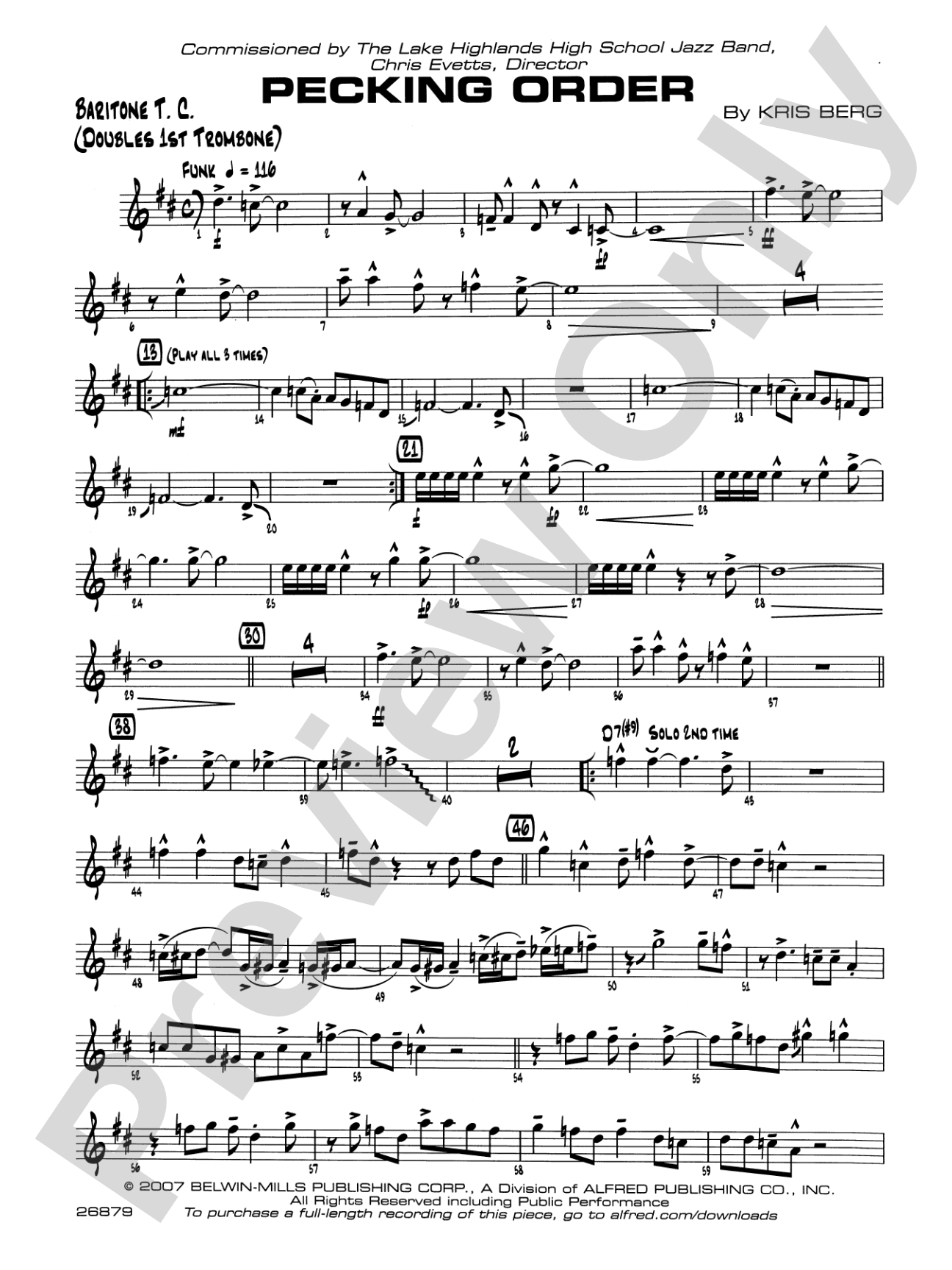 Pecking Order: Baritone T.C.