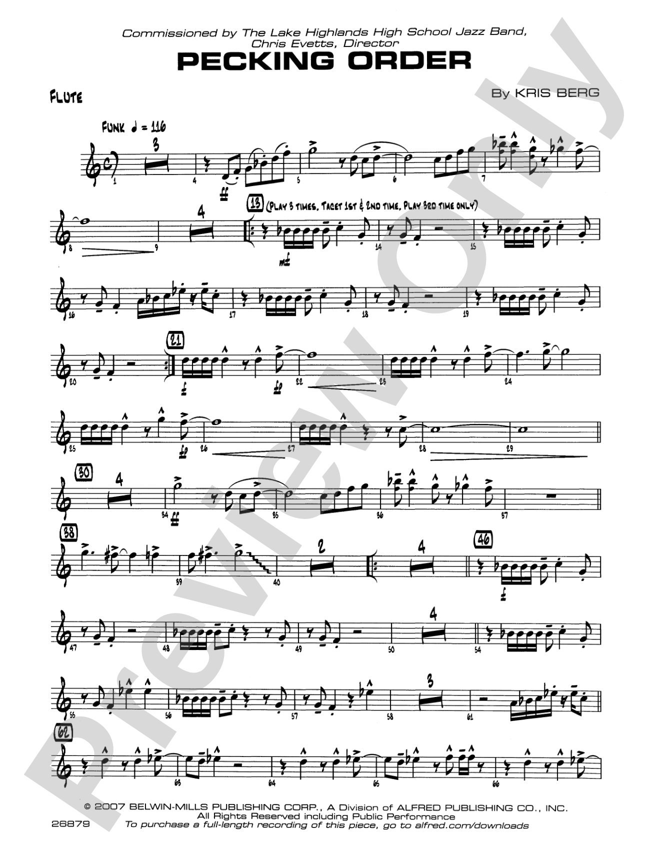 Pecking Order: Flute