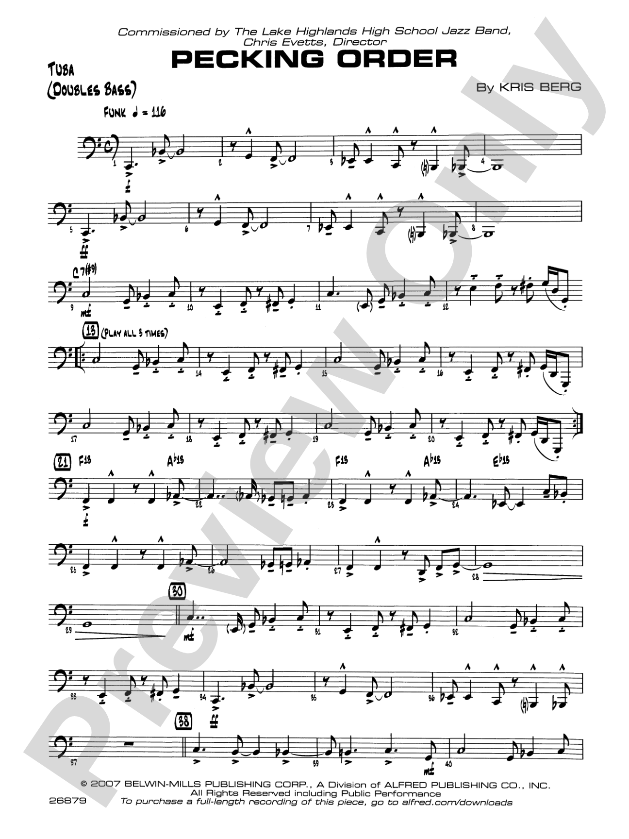 Pecking Order: Tuba