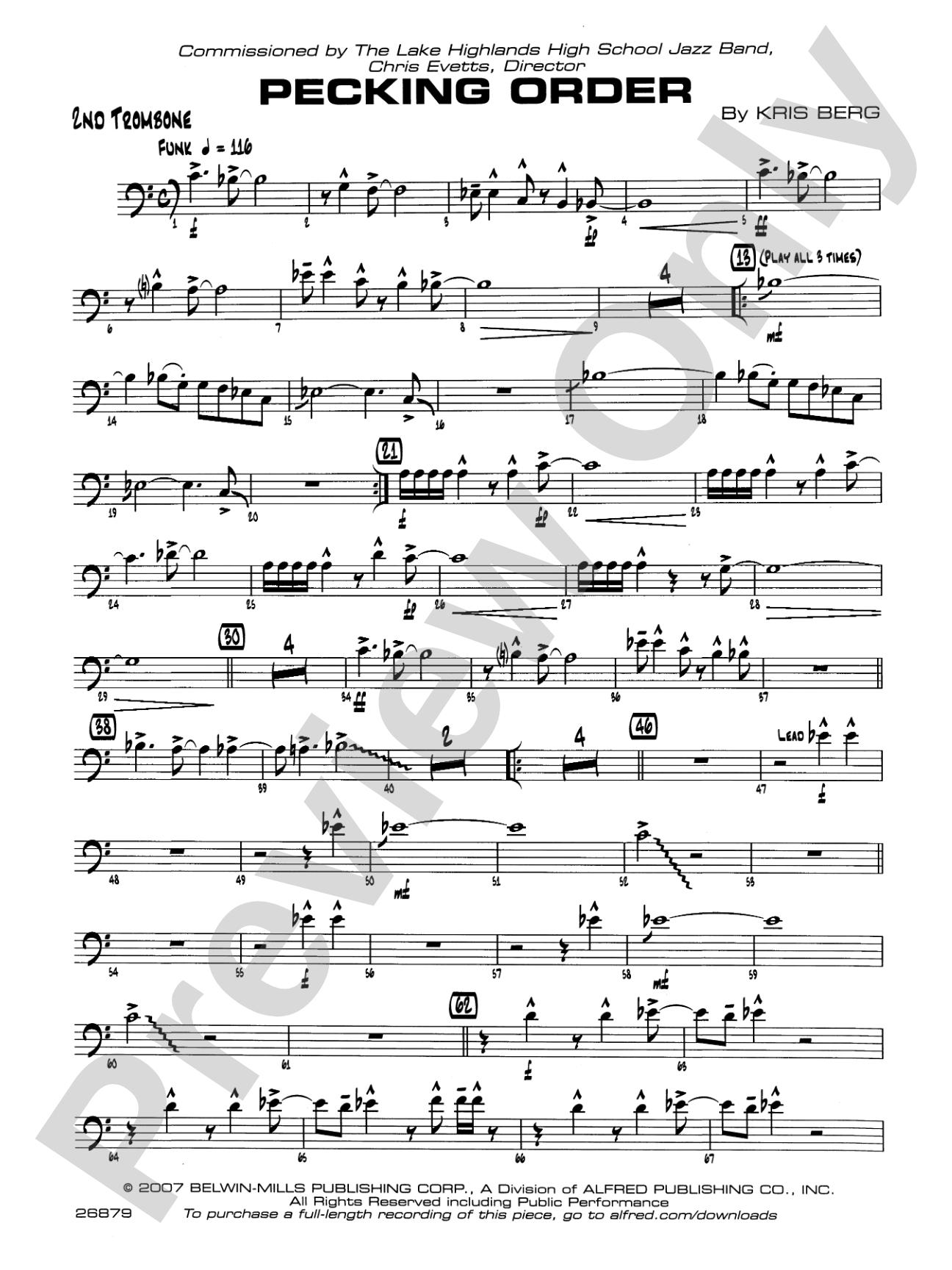 Pecking Order: 2nd Trombone