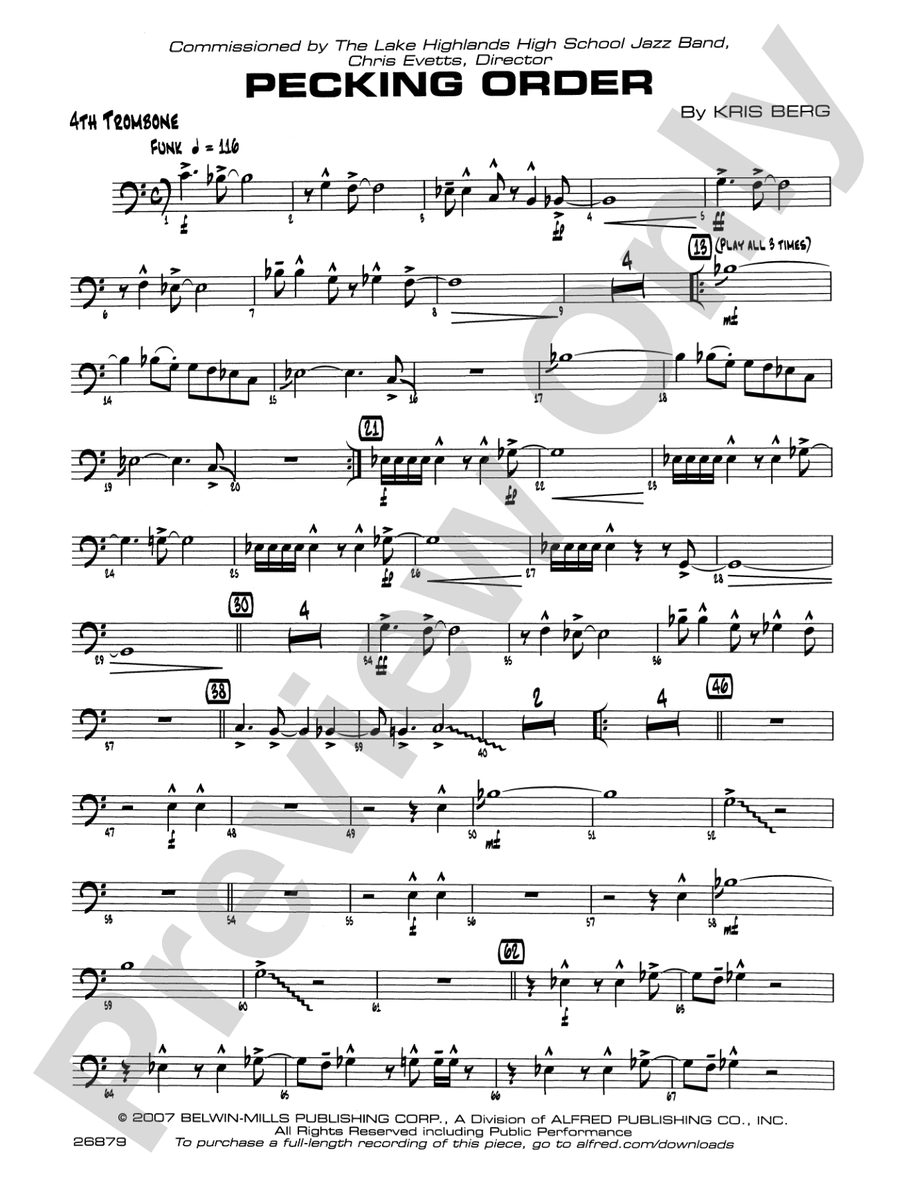 Pecking Order: 4th Trombone