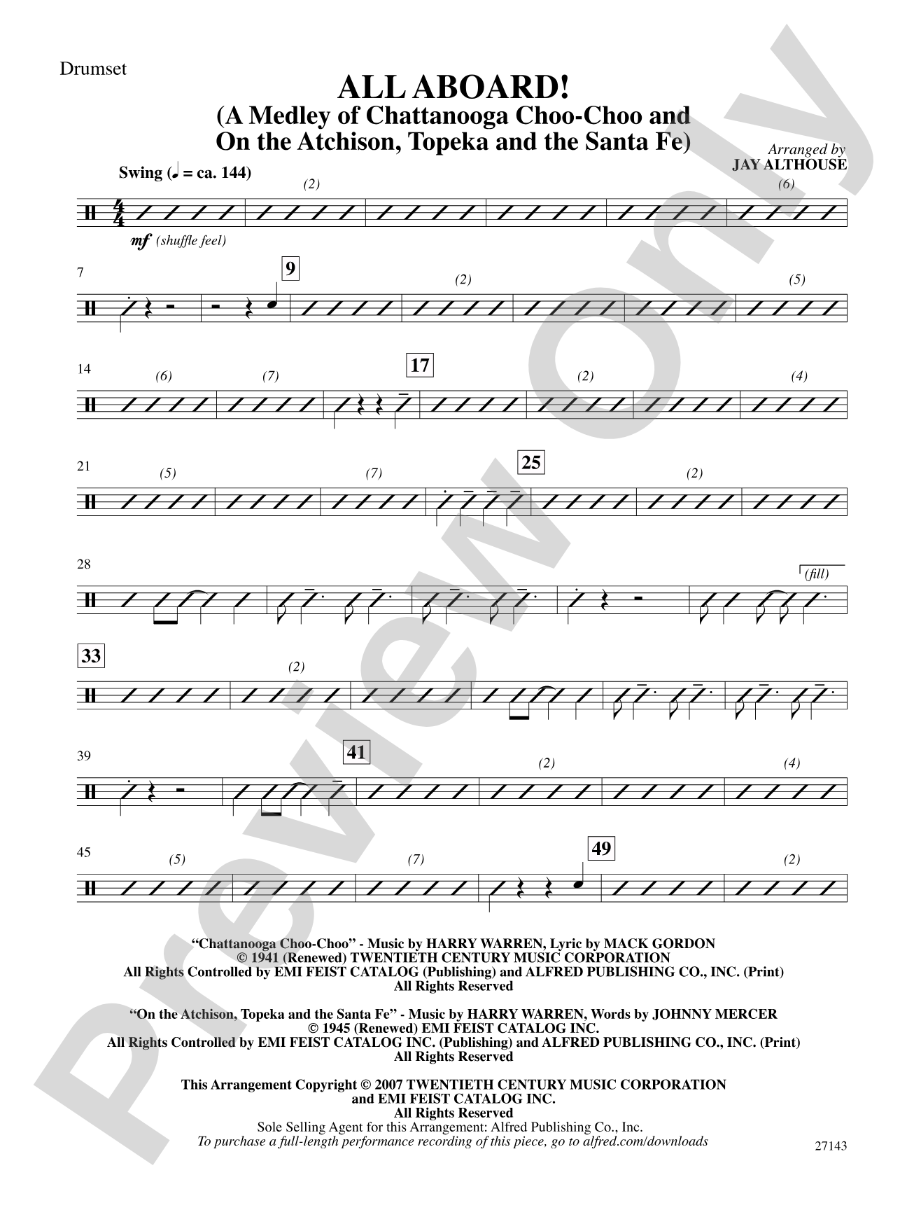 All Aboard!: Drums: Choral SoundPax