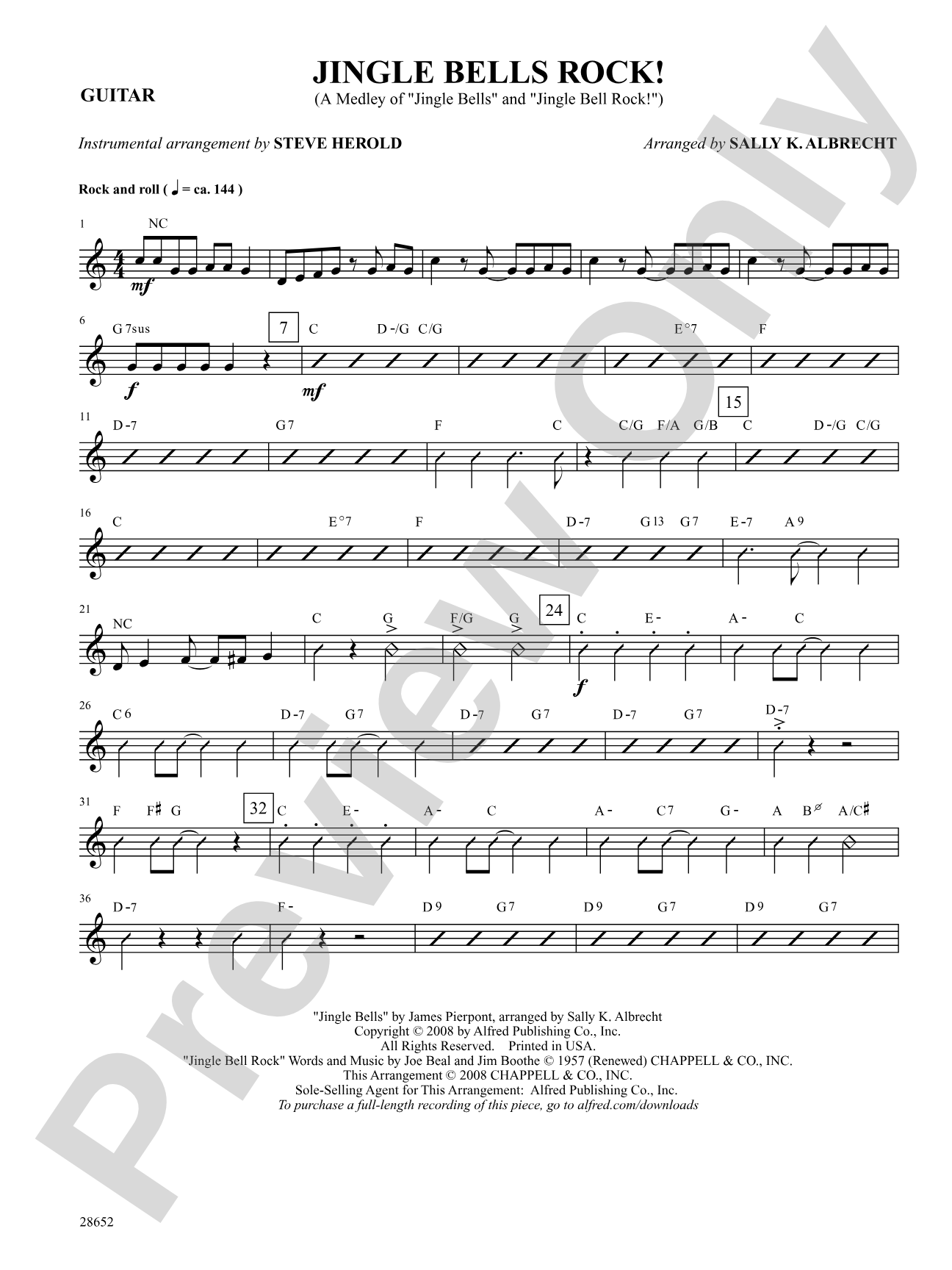 Jingle Bells Rock! (A Medley): Guitar: Choral SoundPax