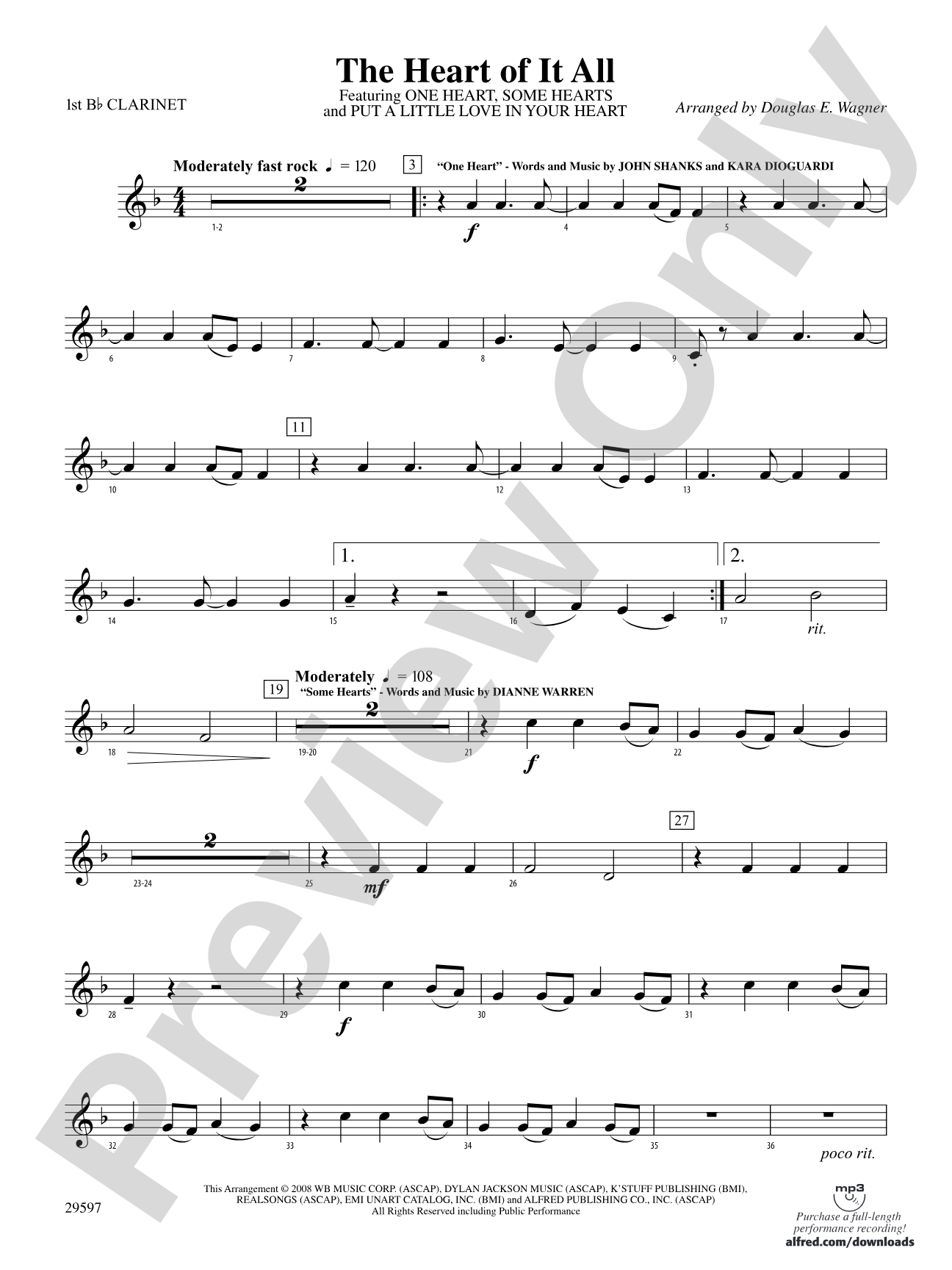 The Heart of It All: 1st B-flat Clarinet