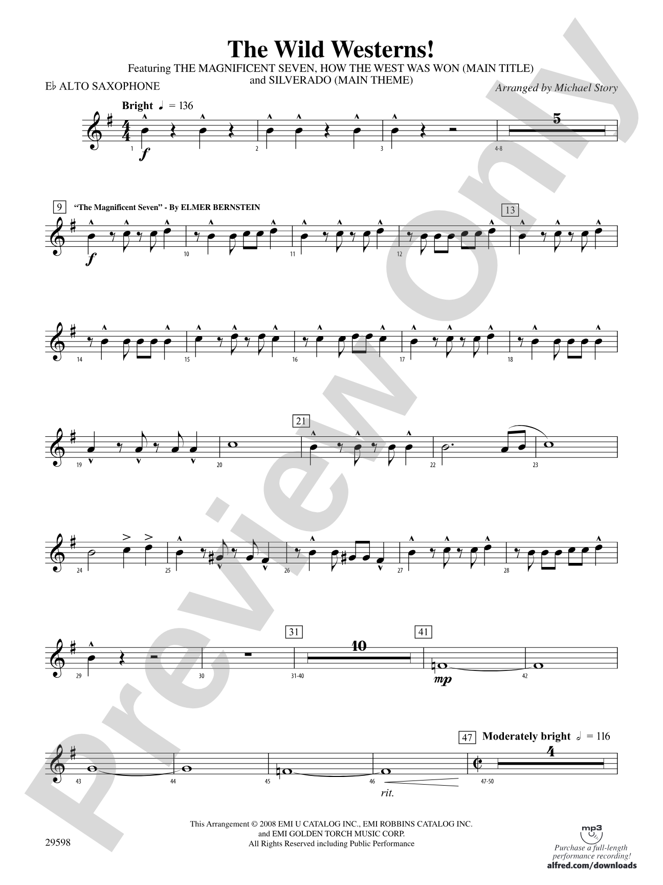 The Wild Westerns!: E-flat Alto Saxophone