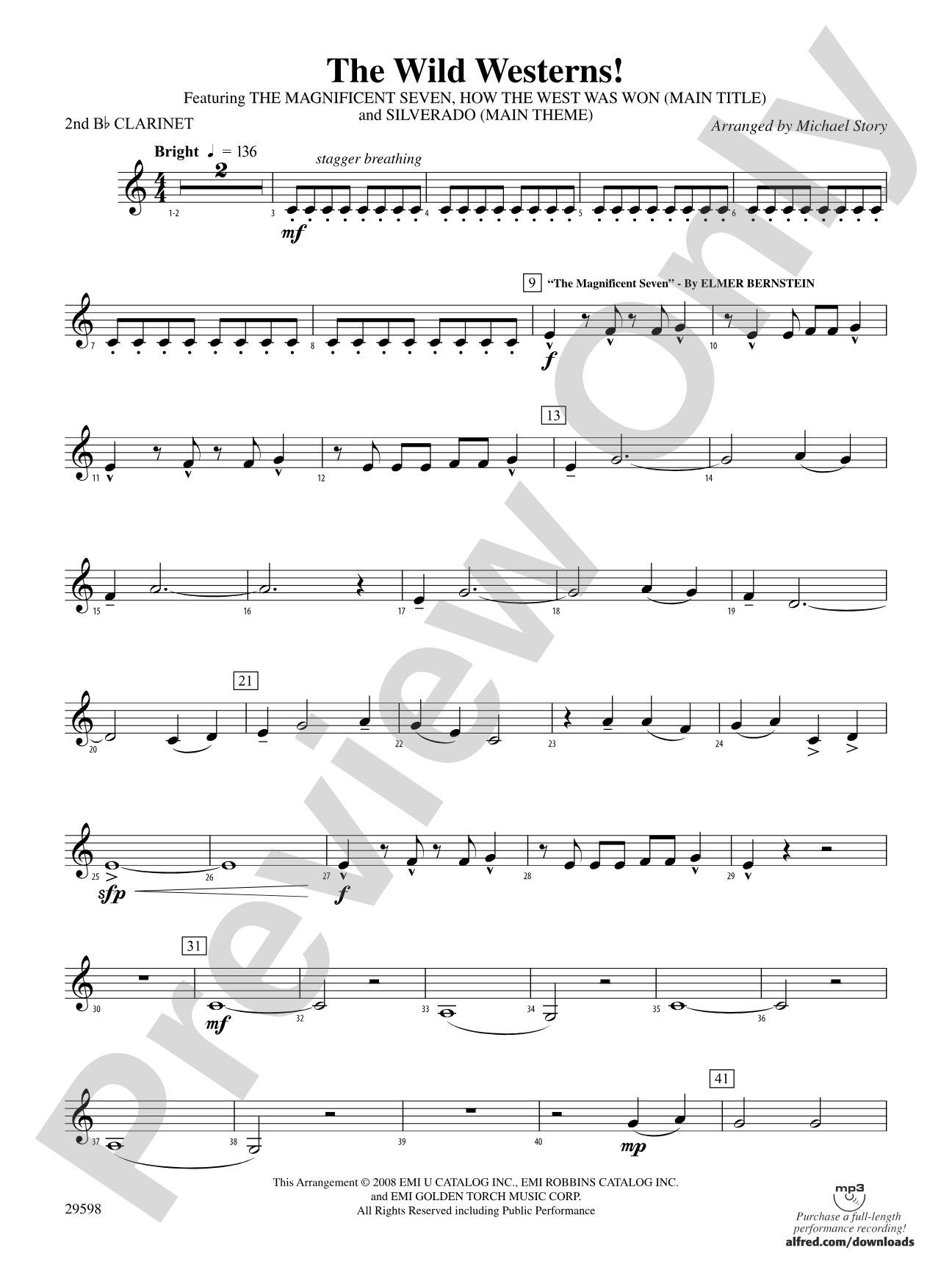 The Wild Westerns!: 2nd B-flat Clarinet