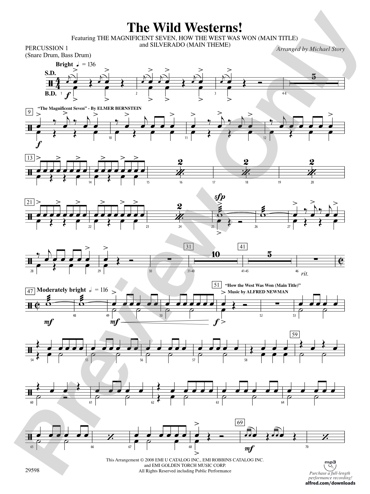 The Wild Westerns!: 1st Percussion