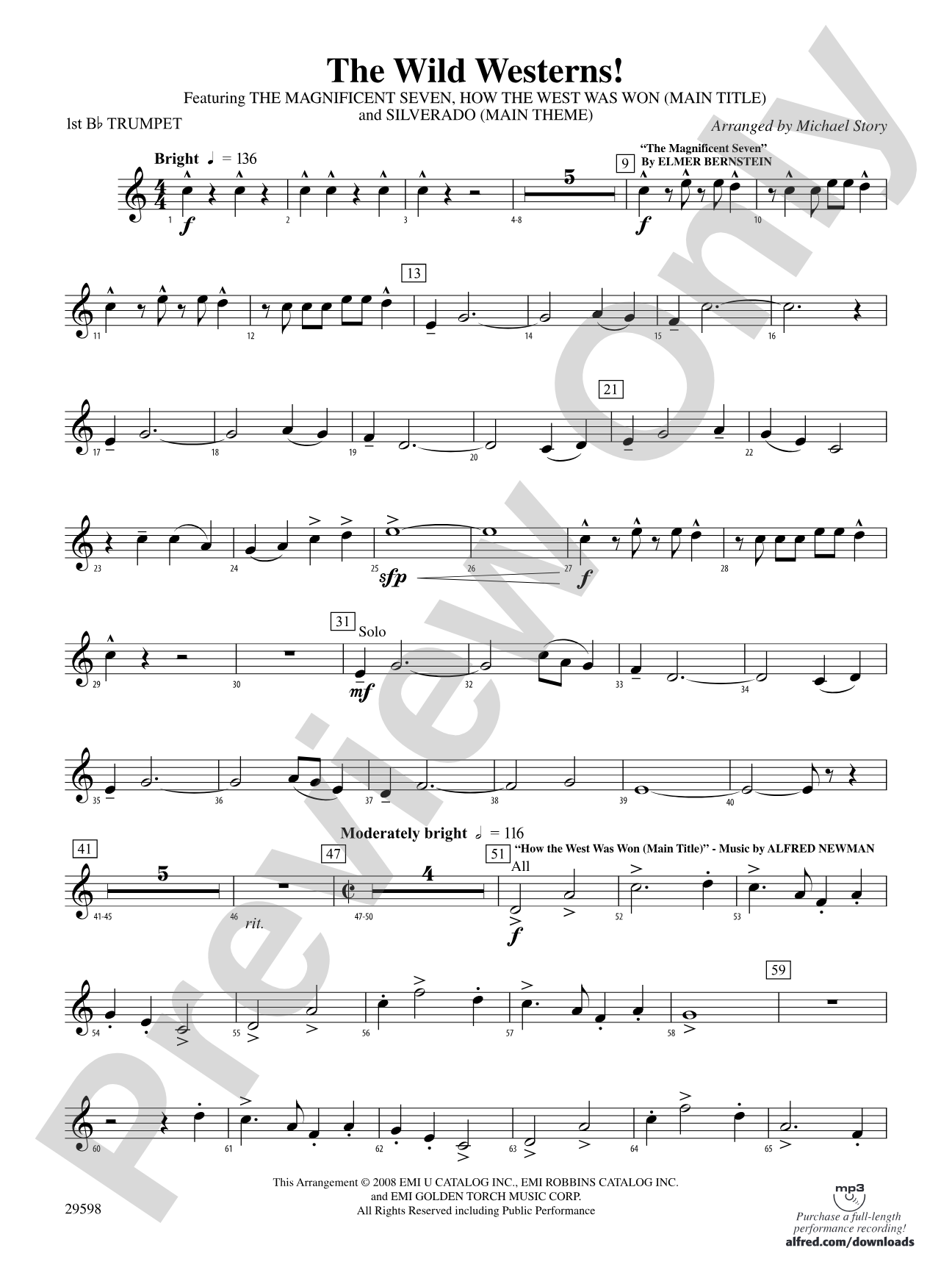 The Wild Westerns!: 1st B-flat Trumpet