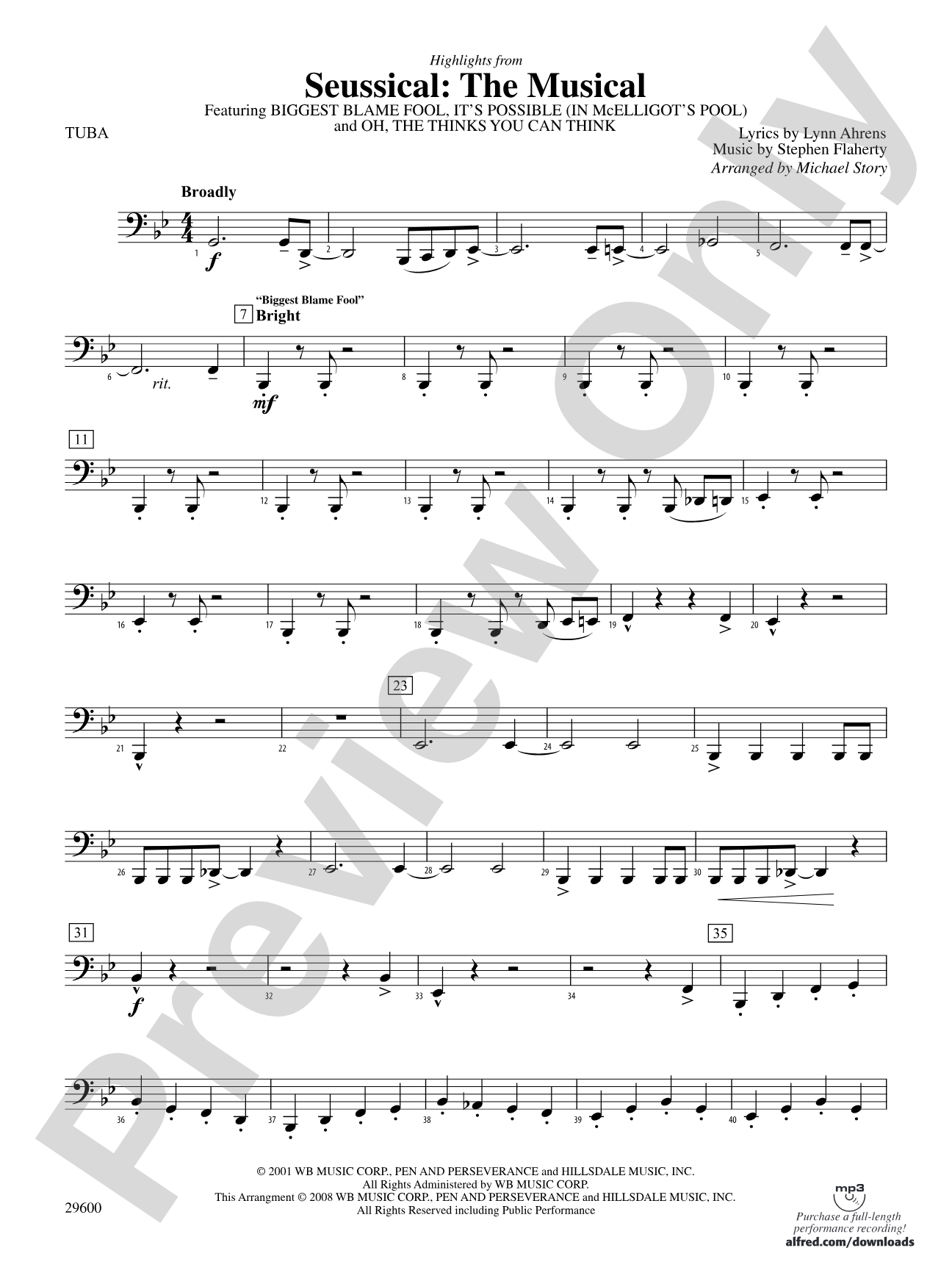 Seussical: The Musical: Tuba