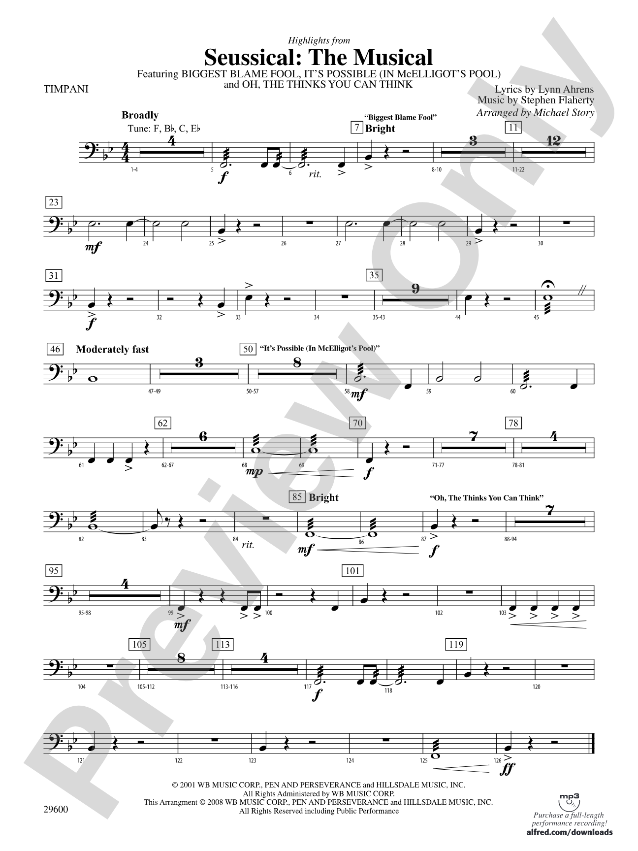 Seussical: The Musical: Timpani