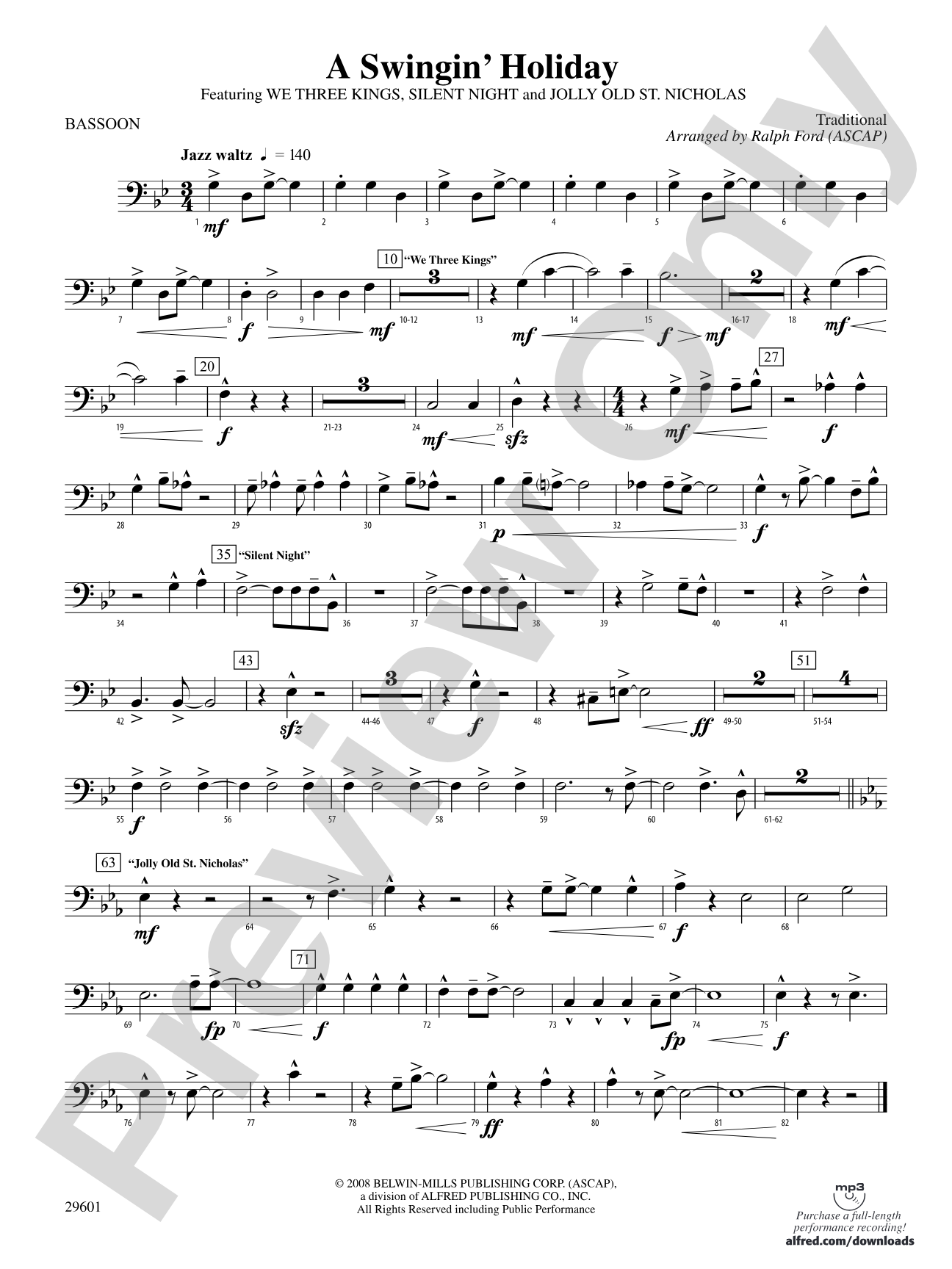 A Swingin' Holiday: Bassoon