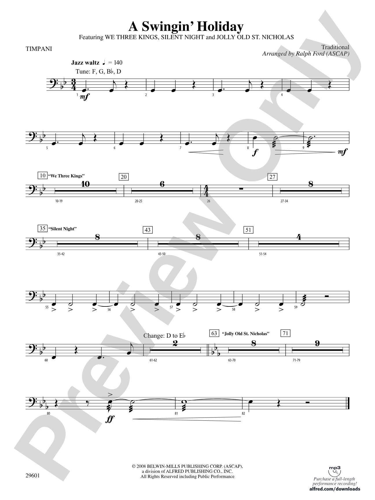 A Swingin' Holiday: Timpani