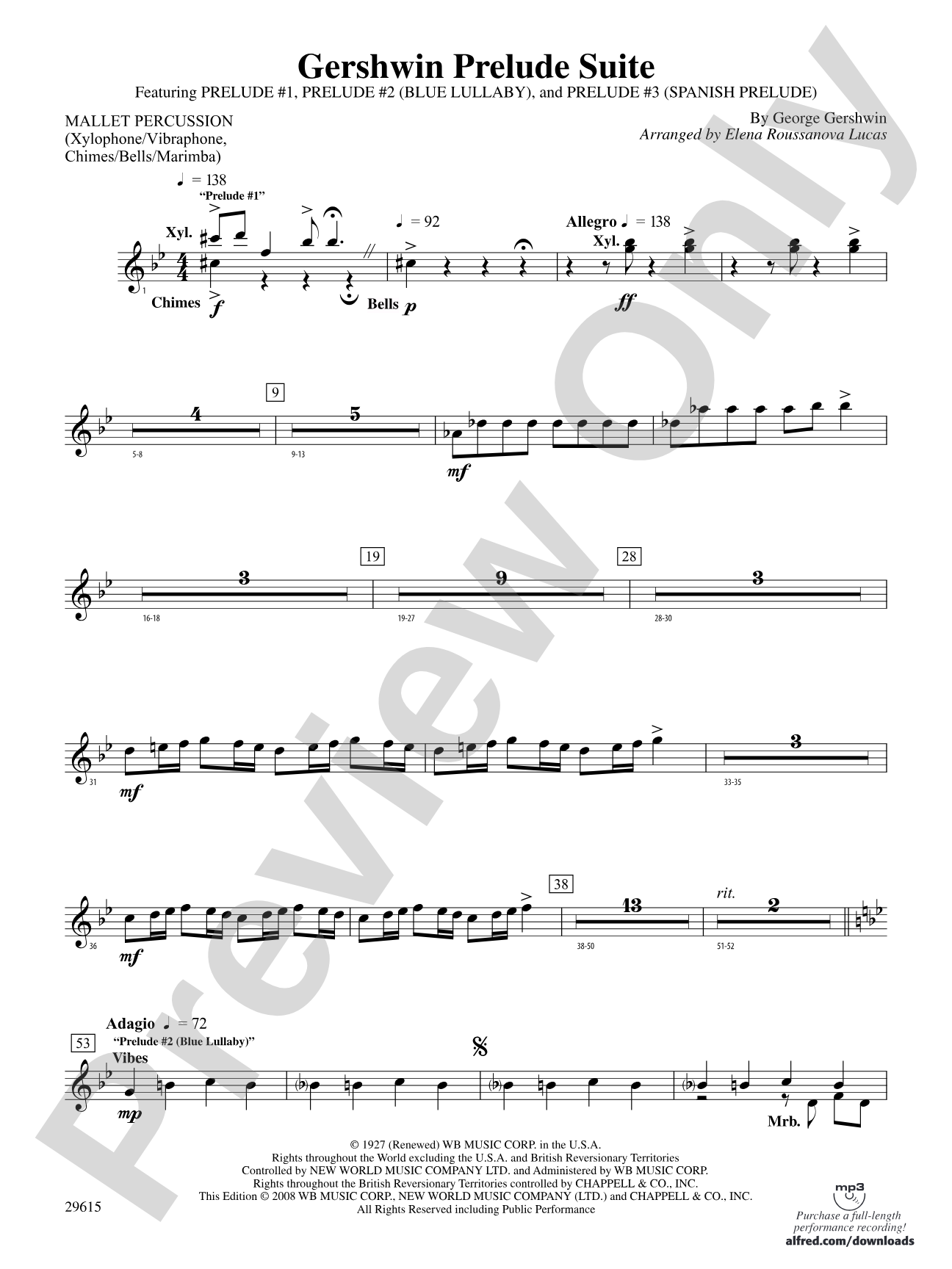 Gershwin Prelude Suite: Mallets