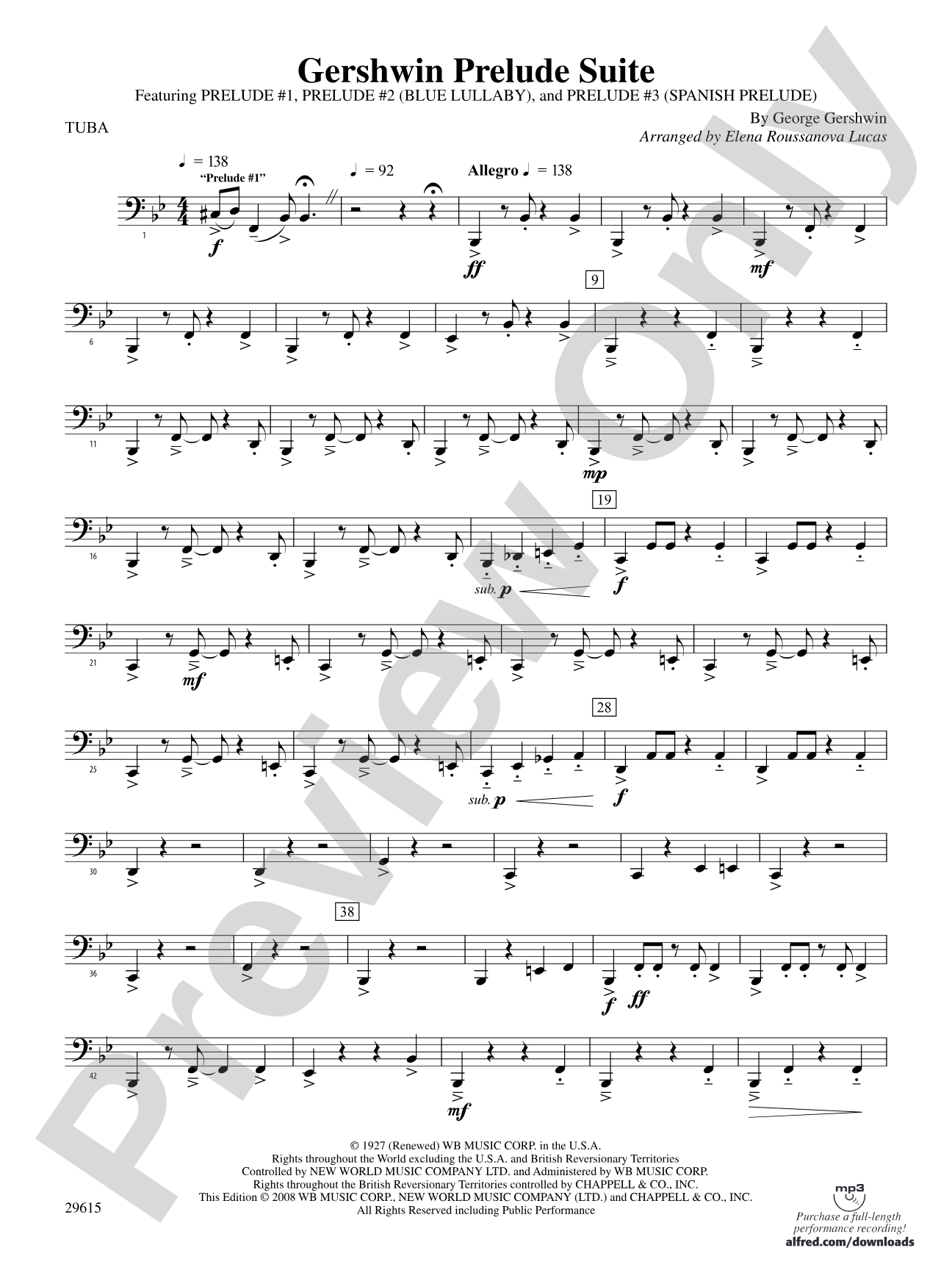 Gershwin Prelude Suite: Tuba