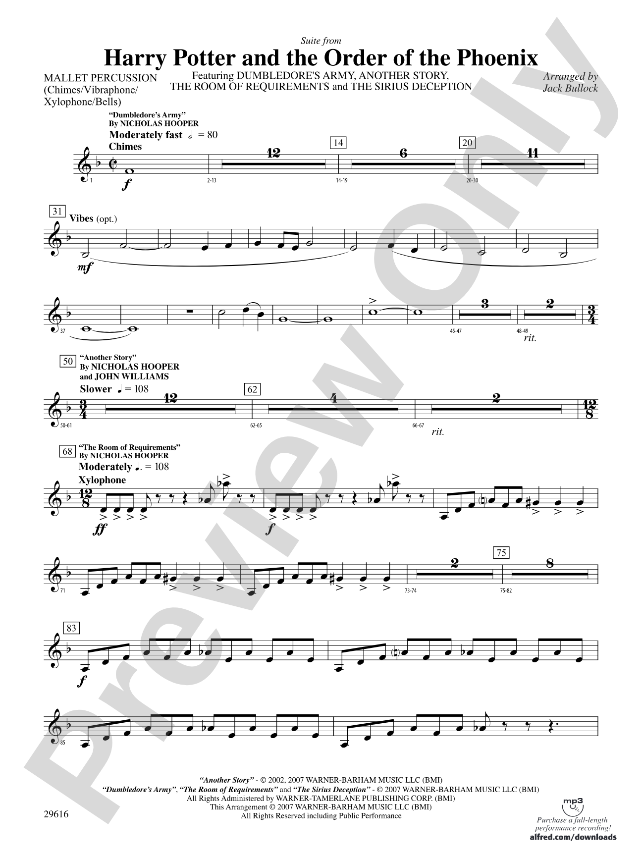 Harry Potter and the Order of the Phoenix, Suite from: Mallets