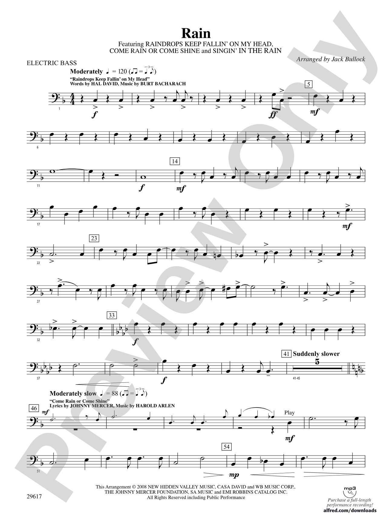 Rain: Electric Bass