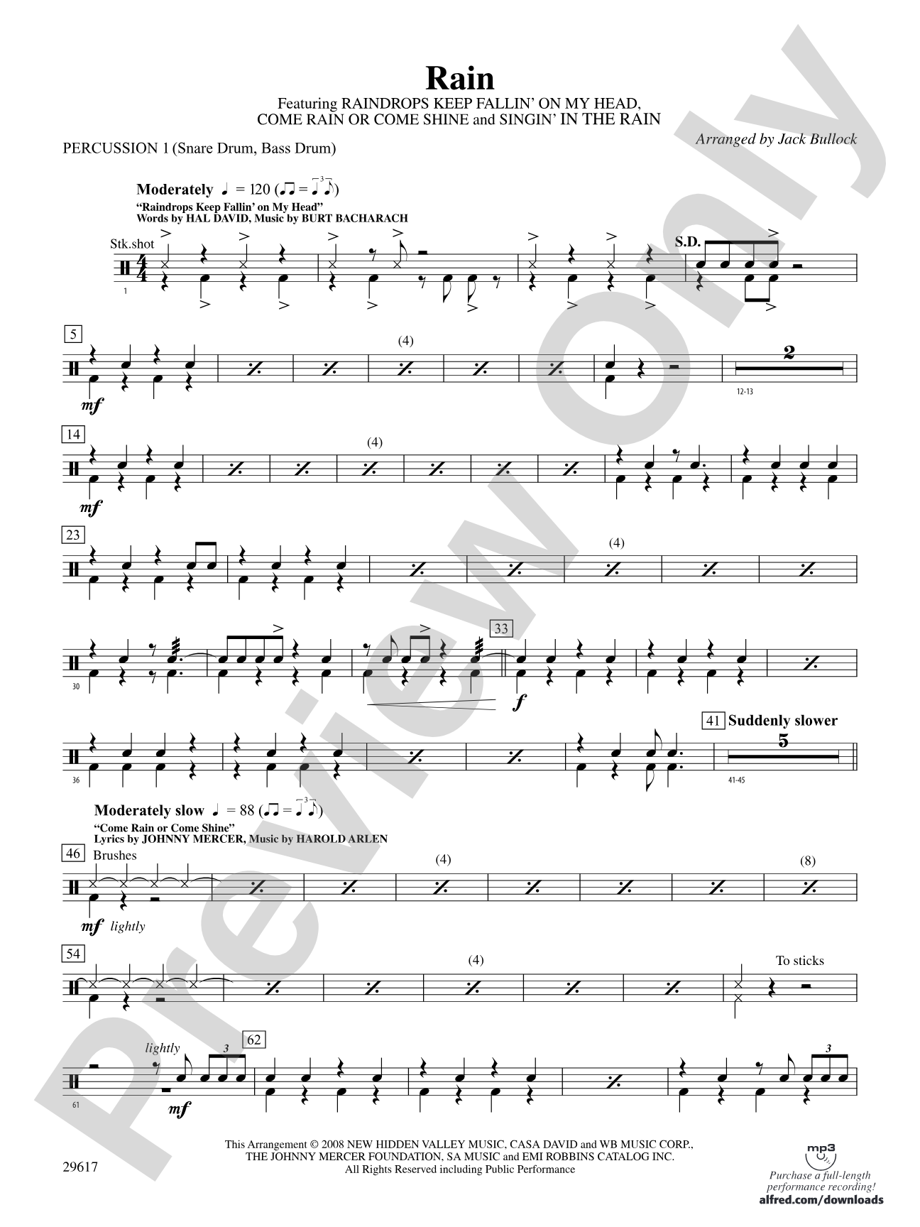 Rain: 1st Percussion