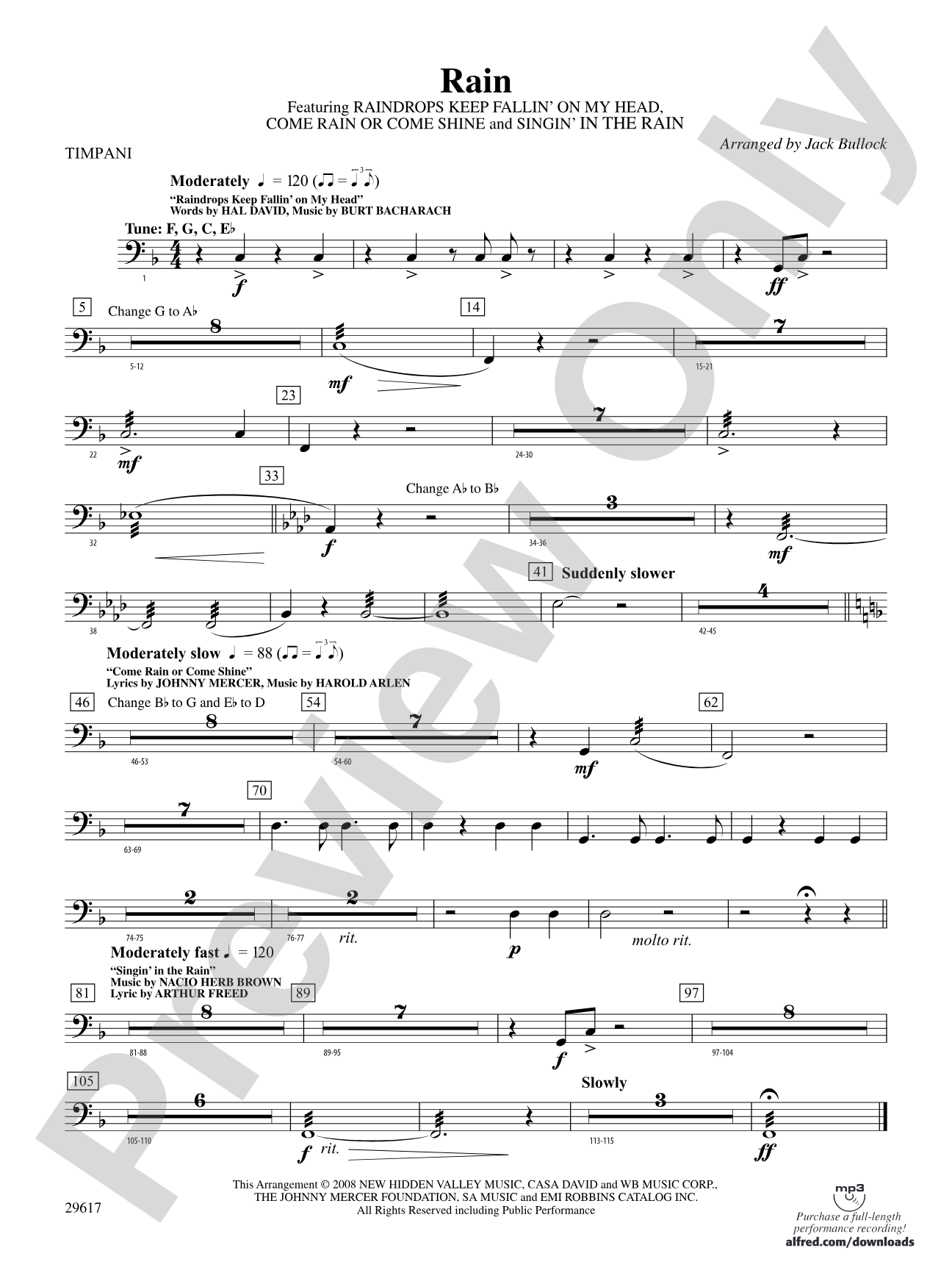 Rain: Timpani