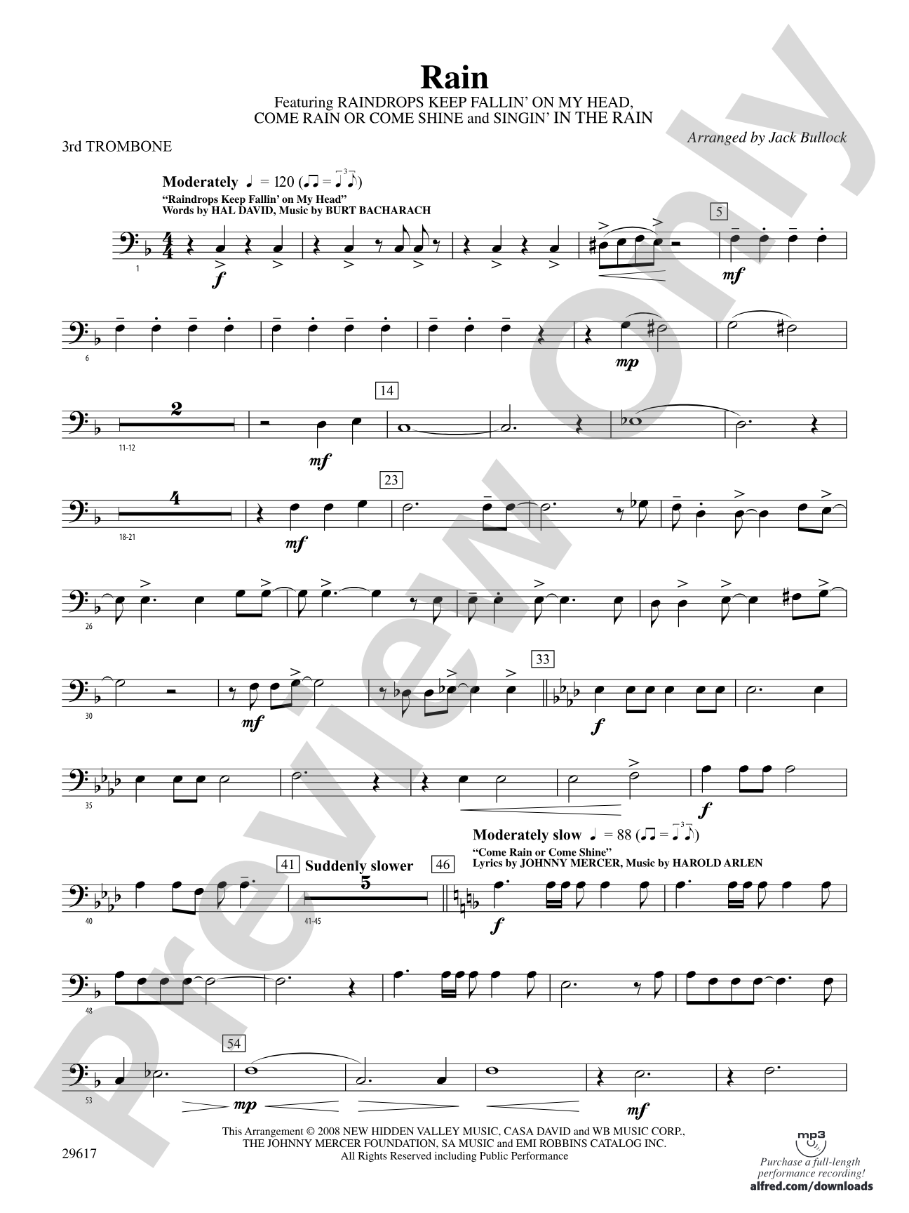 Rain: 3rd Trombone