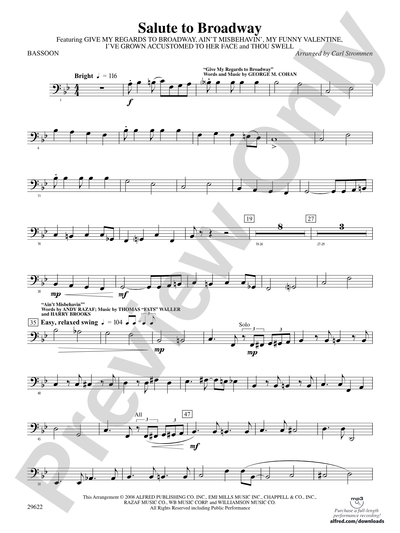 Salute to Broadway: Bassoon