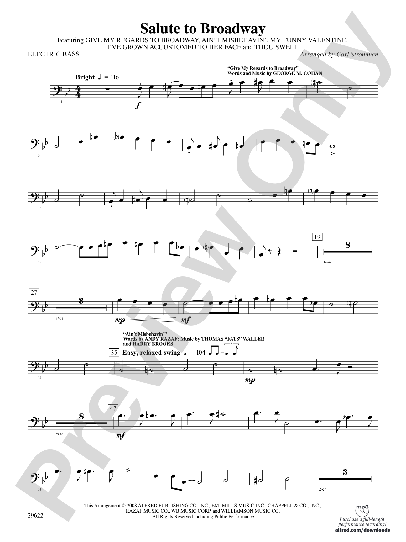 Salute to Broadway: Electric Bass