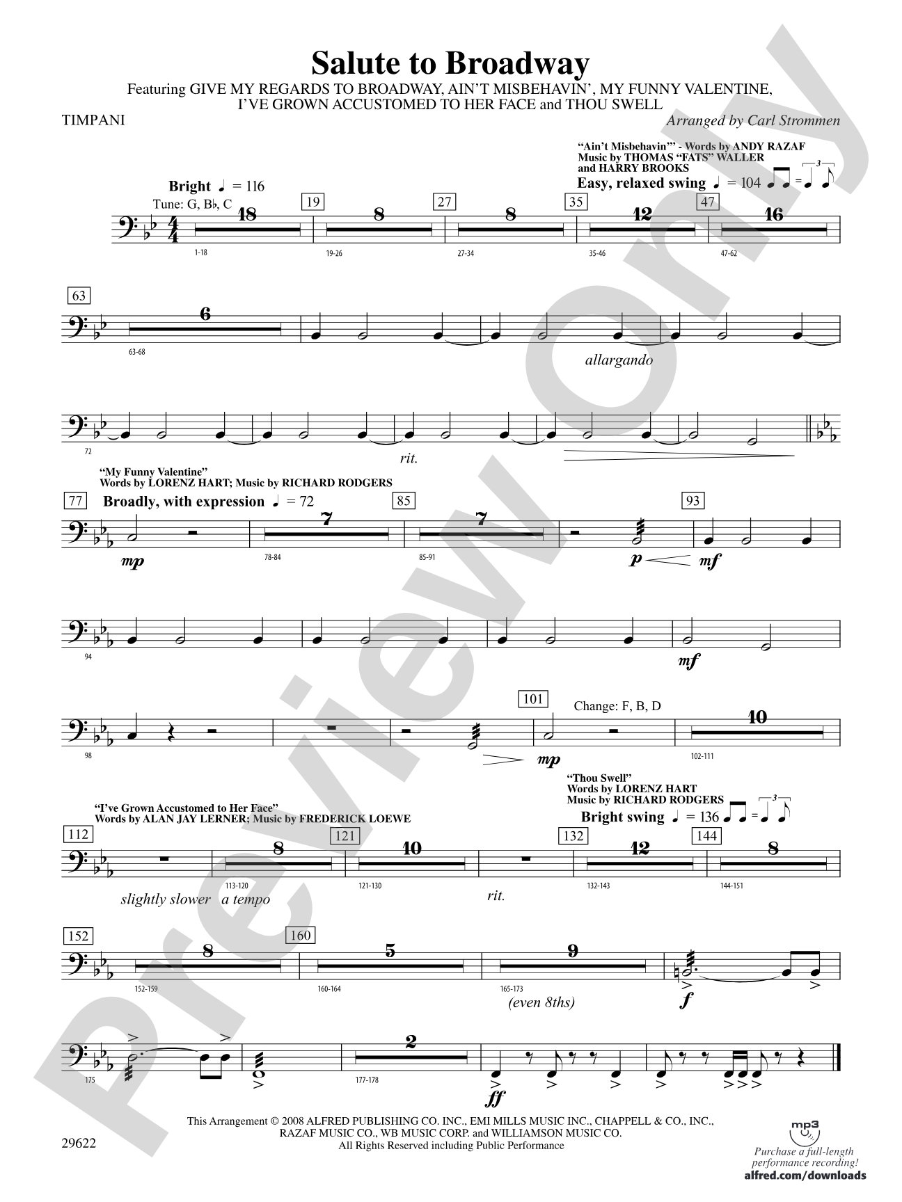 Salute to Broadway: Timpani