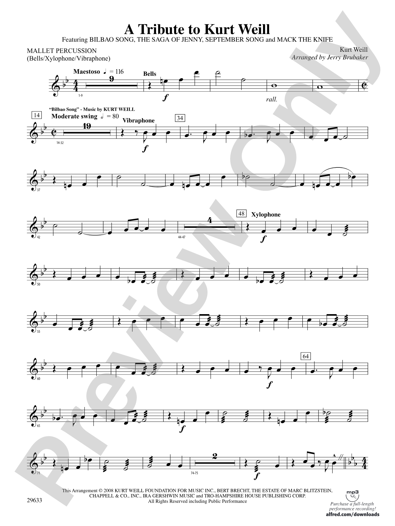 A Tribute to Kurt Weill: Mallets