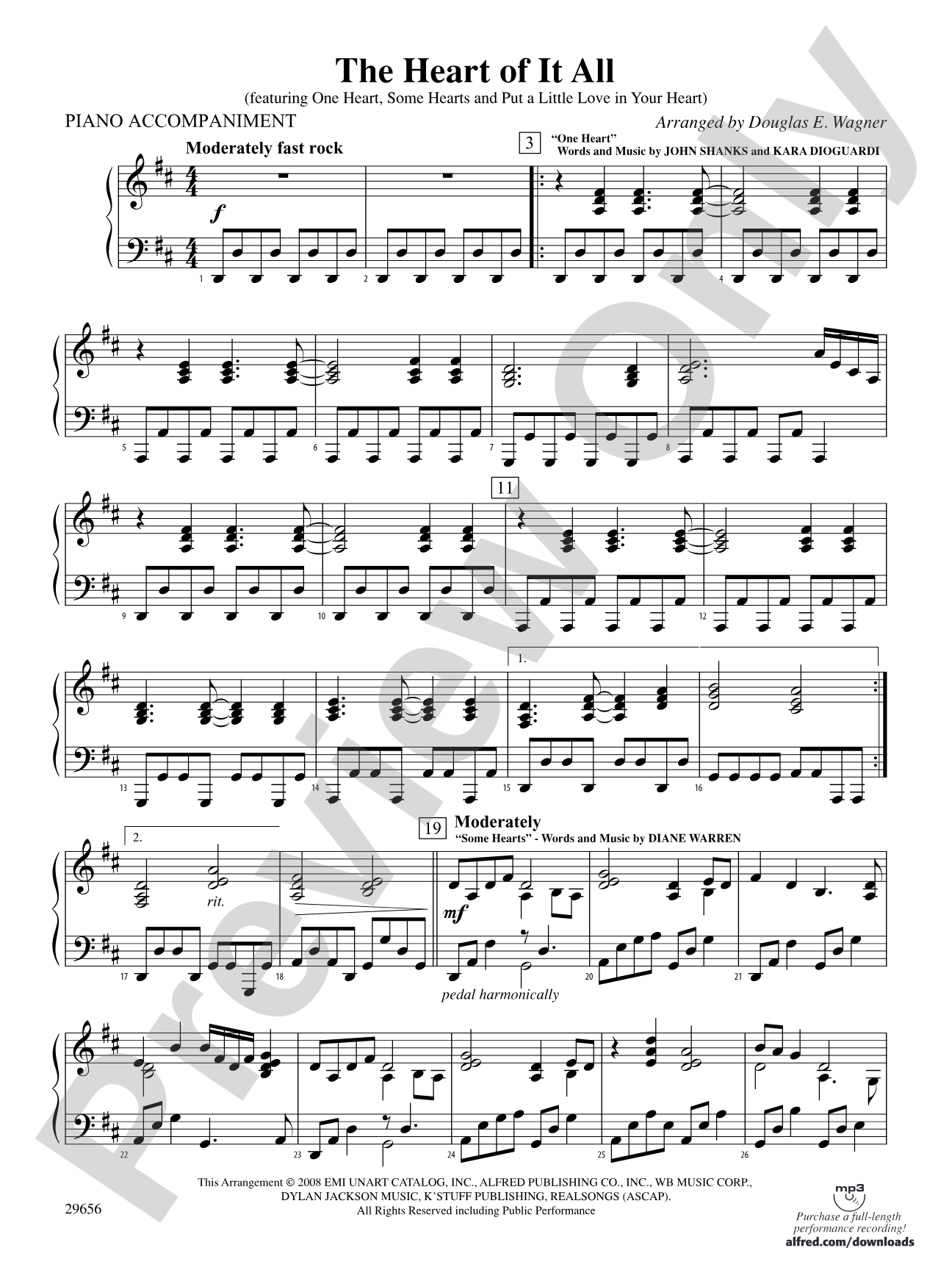 The Heart of It All: Piano Accompaniment