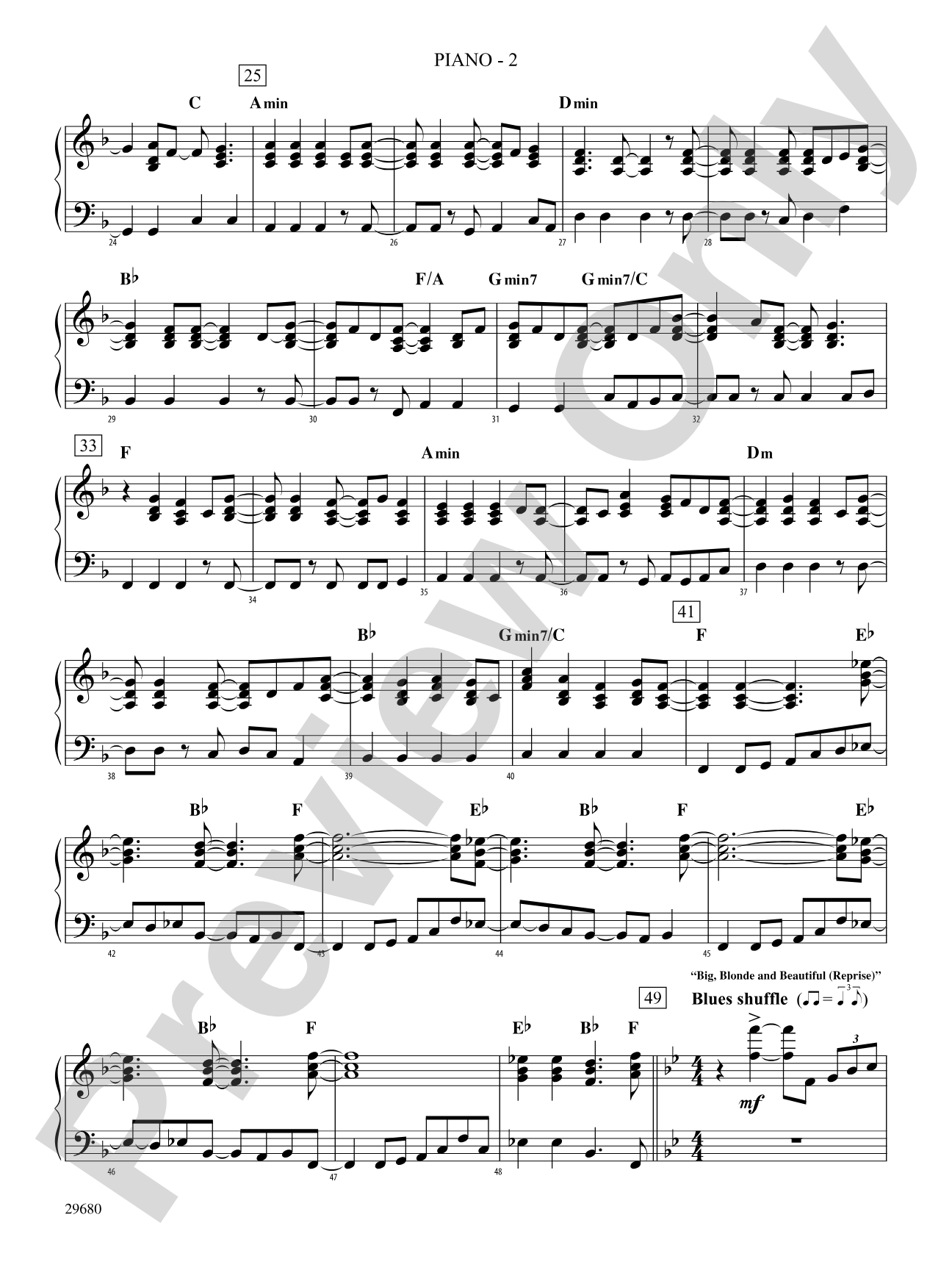 Hairspray, Selections from: Piano Accompaniment
