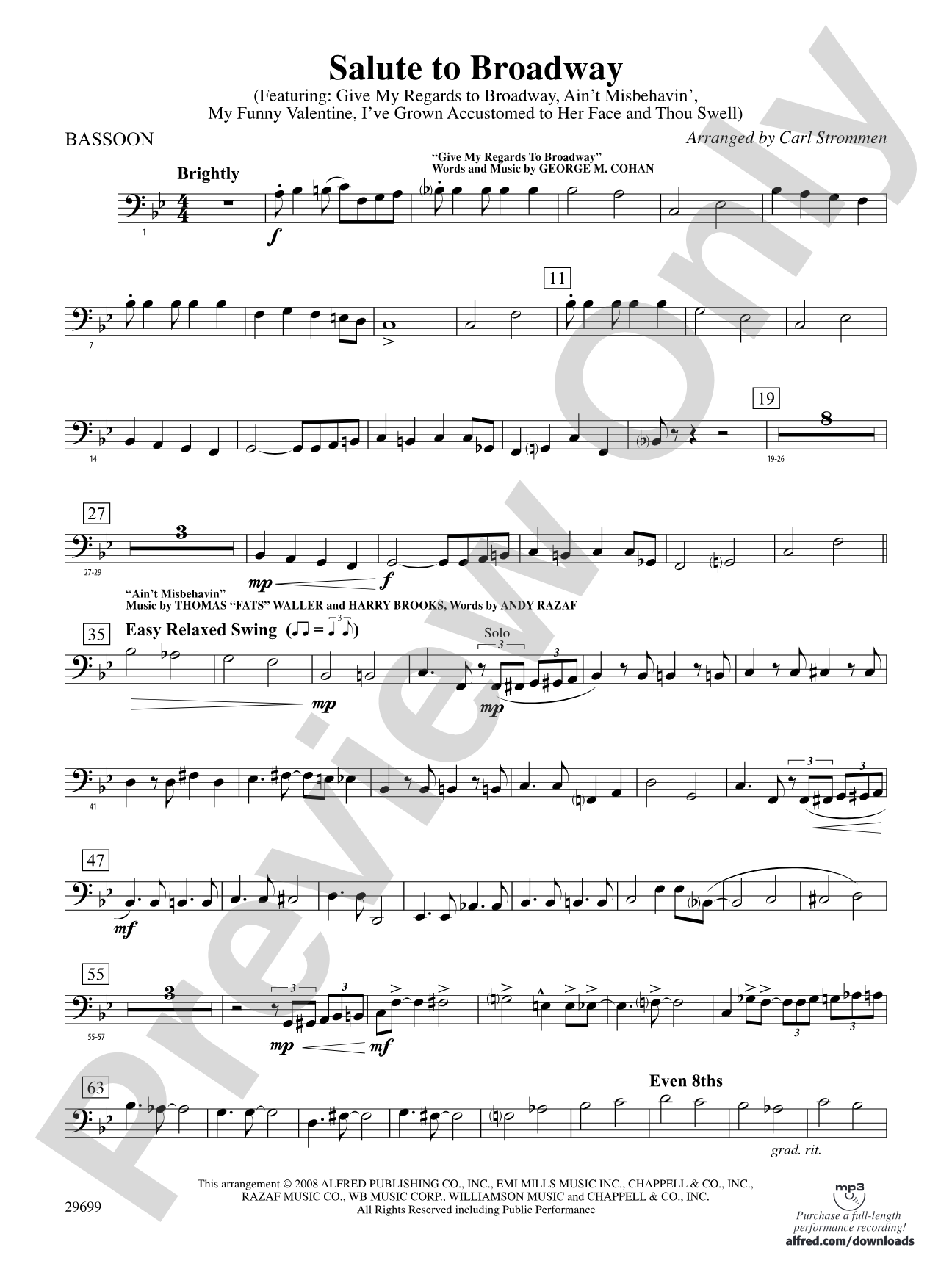 Salute to Broadway: Bassoon