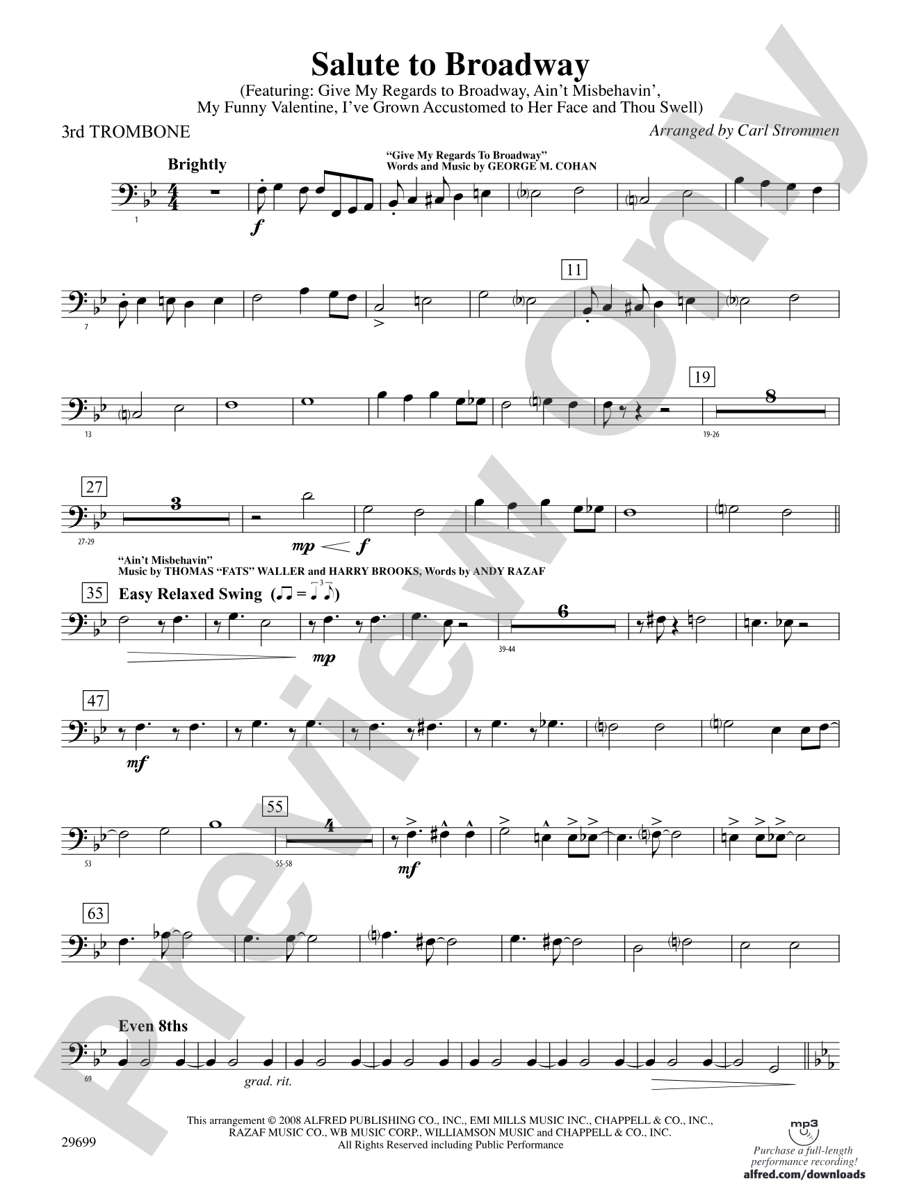 Salute to Broadway: 3rd Trombone