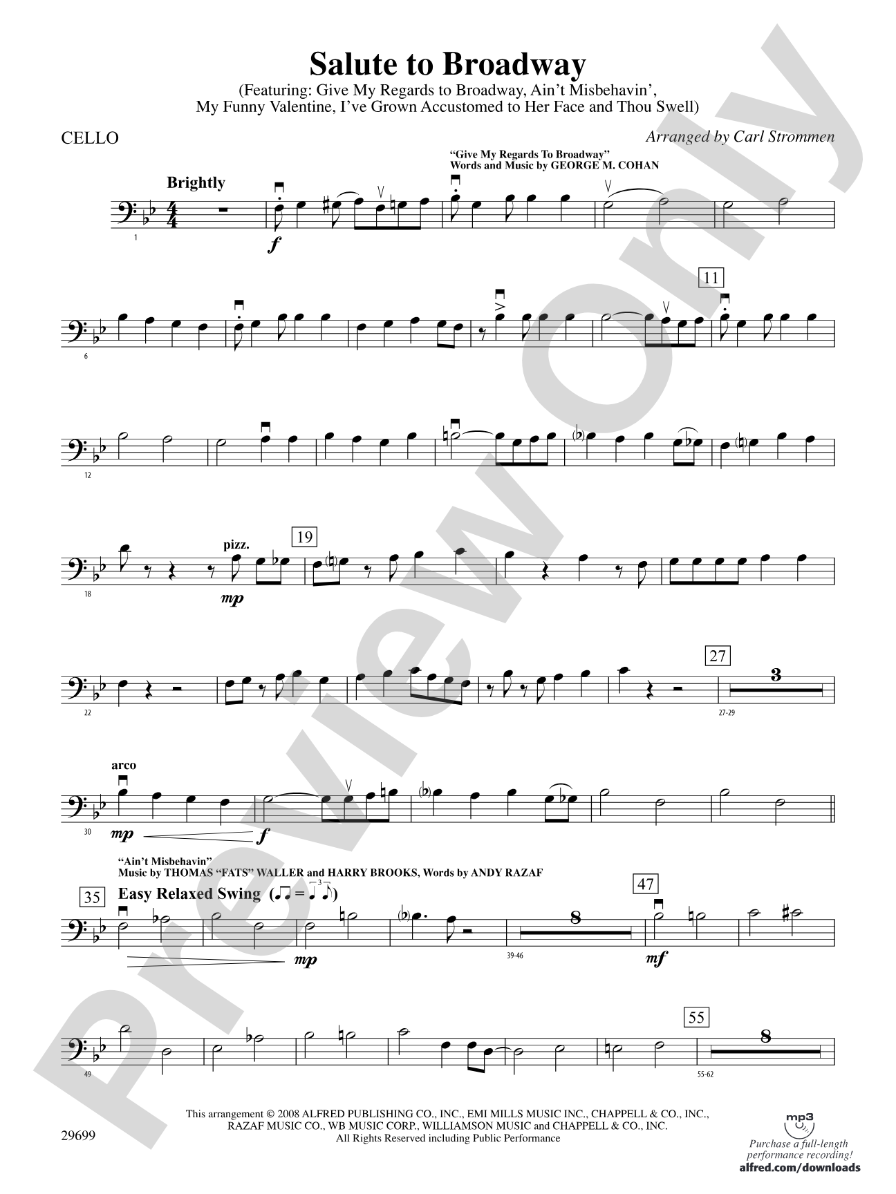 Salute to Broadway: Cello