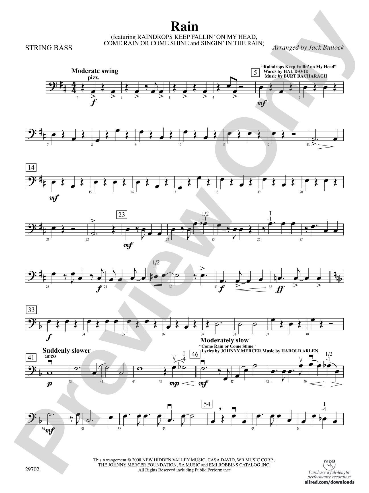Rain: String Bass