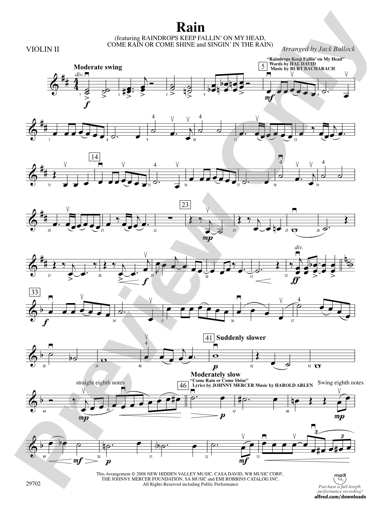Rain: 2nd Violin