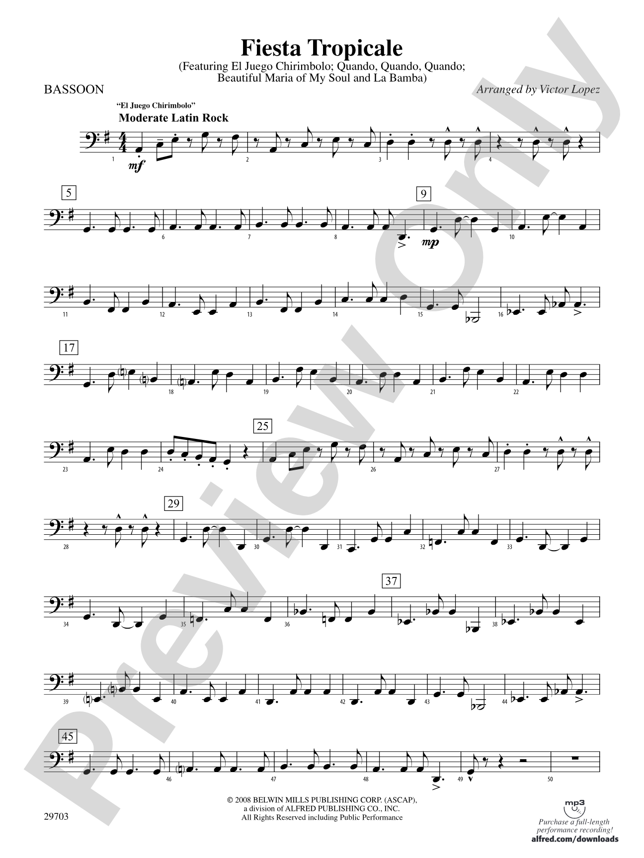 Fiesta Tropicale: Bassoon
