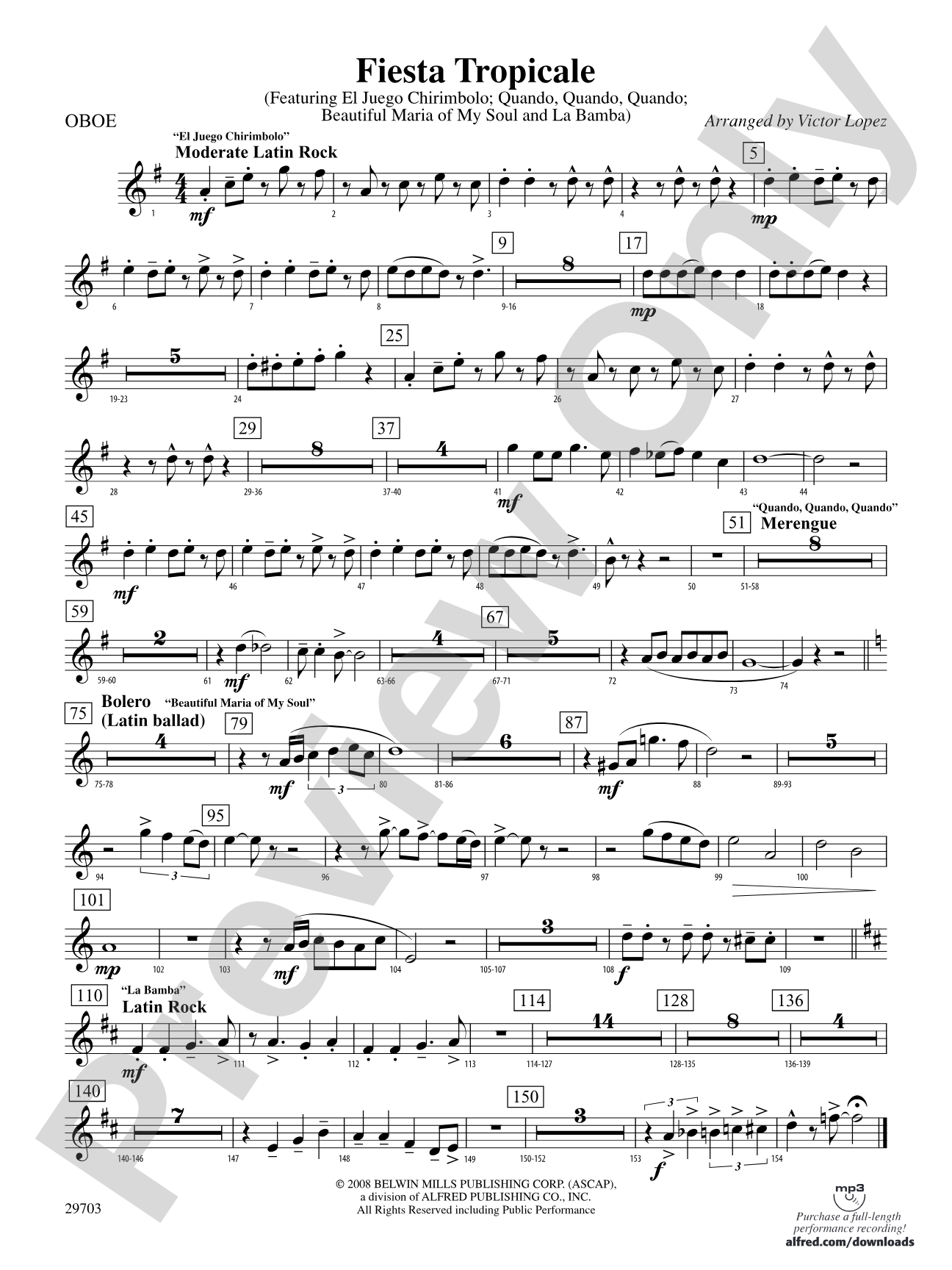 Fiesta Tropicale: Oboe