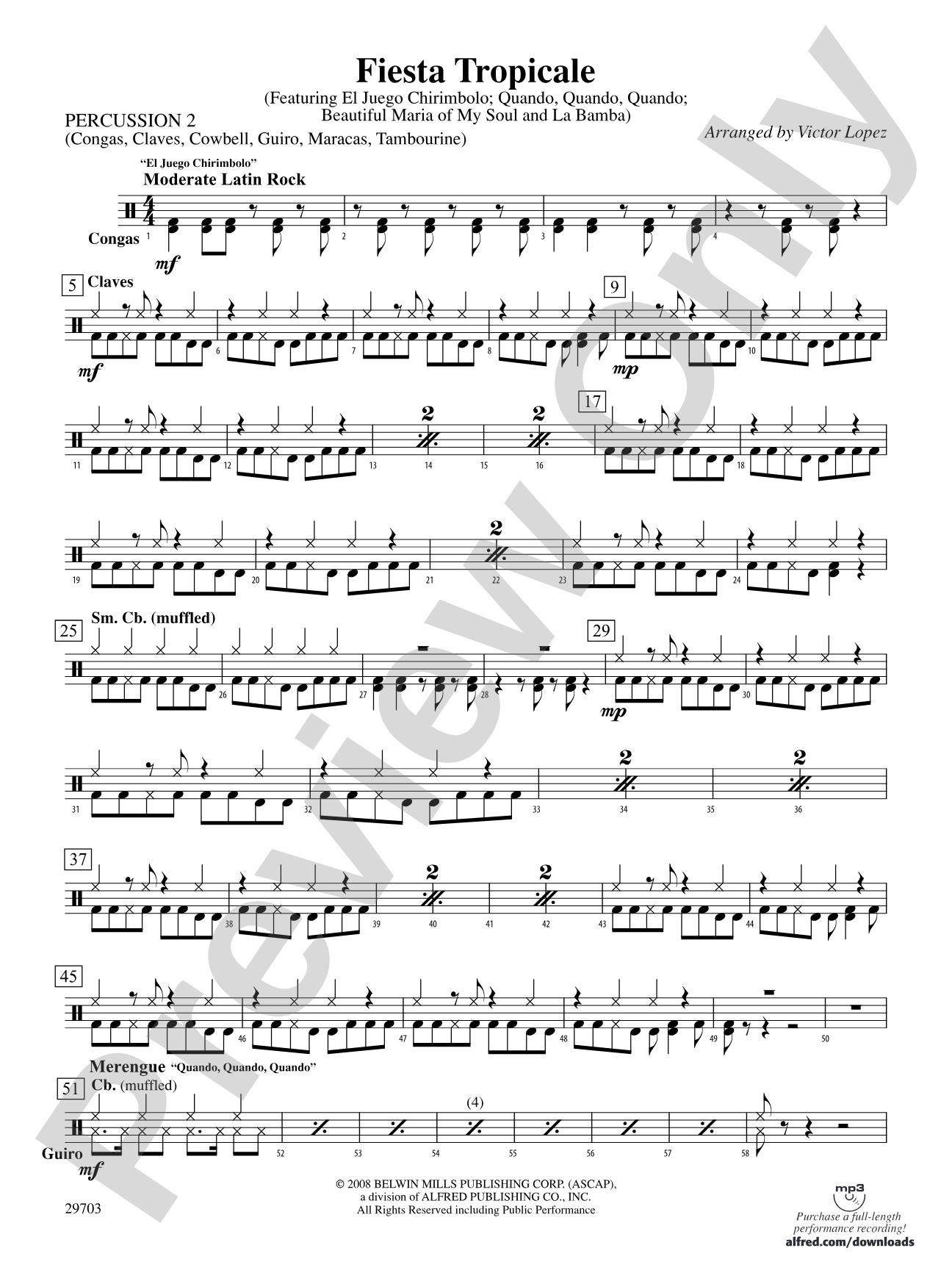 Fiesta Tropicale: 2nd Percussion