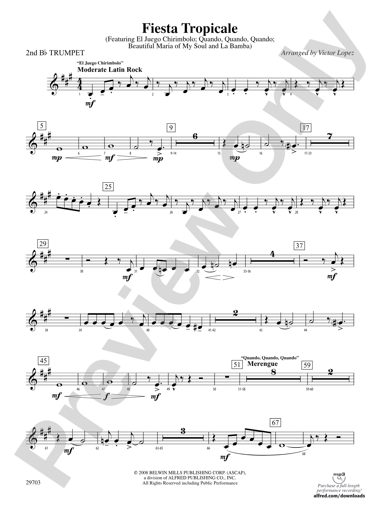 Fiesta Tropicale: 2nd B-flat Trumpet