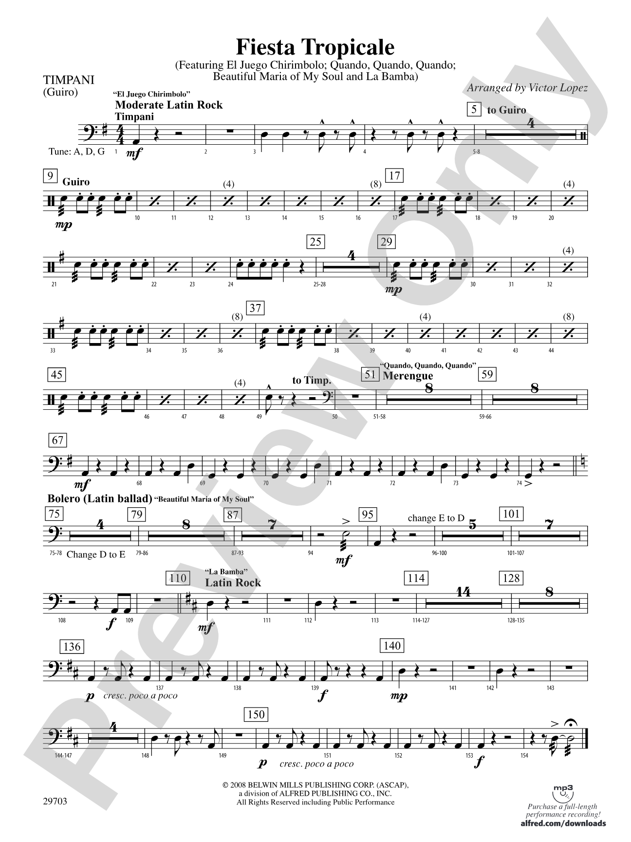 Fiesta Tropicale: Timpani