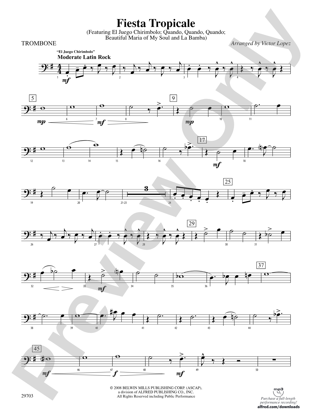 Fiesta Tropicale: 1st Trombone